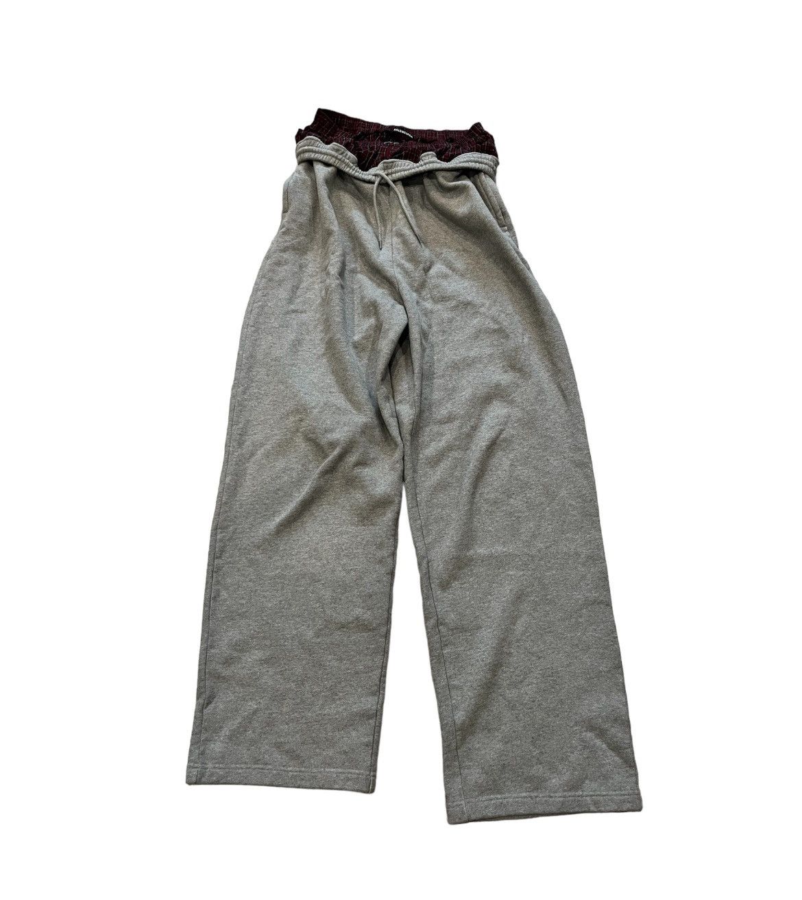 image of Balenciaga Boxer Sweatpants in Grey, Men's (Size 30)