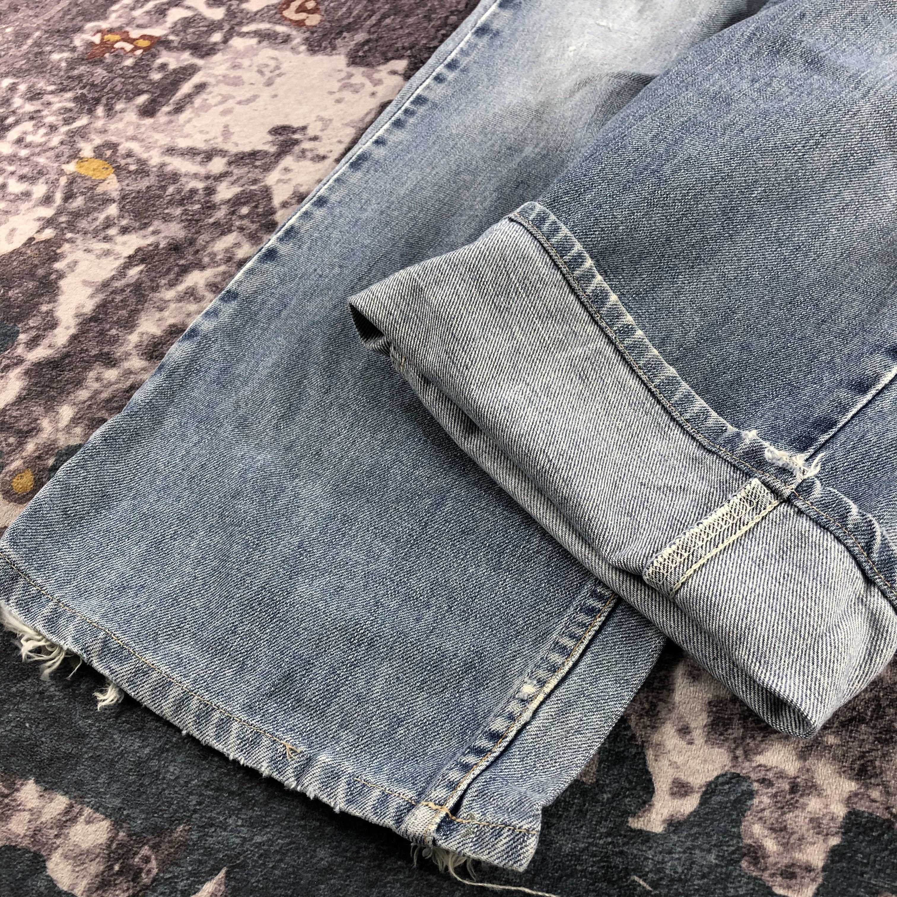 Levi's × Vintage Vintage 90s Blue Wash Levis 501 Jeans-JM2868 Size US 34 / EU 50 - 9 Thumbnail