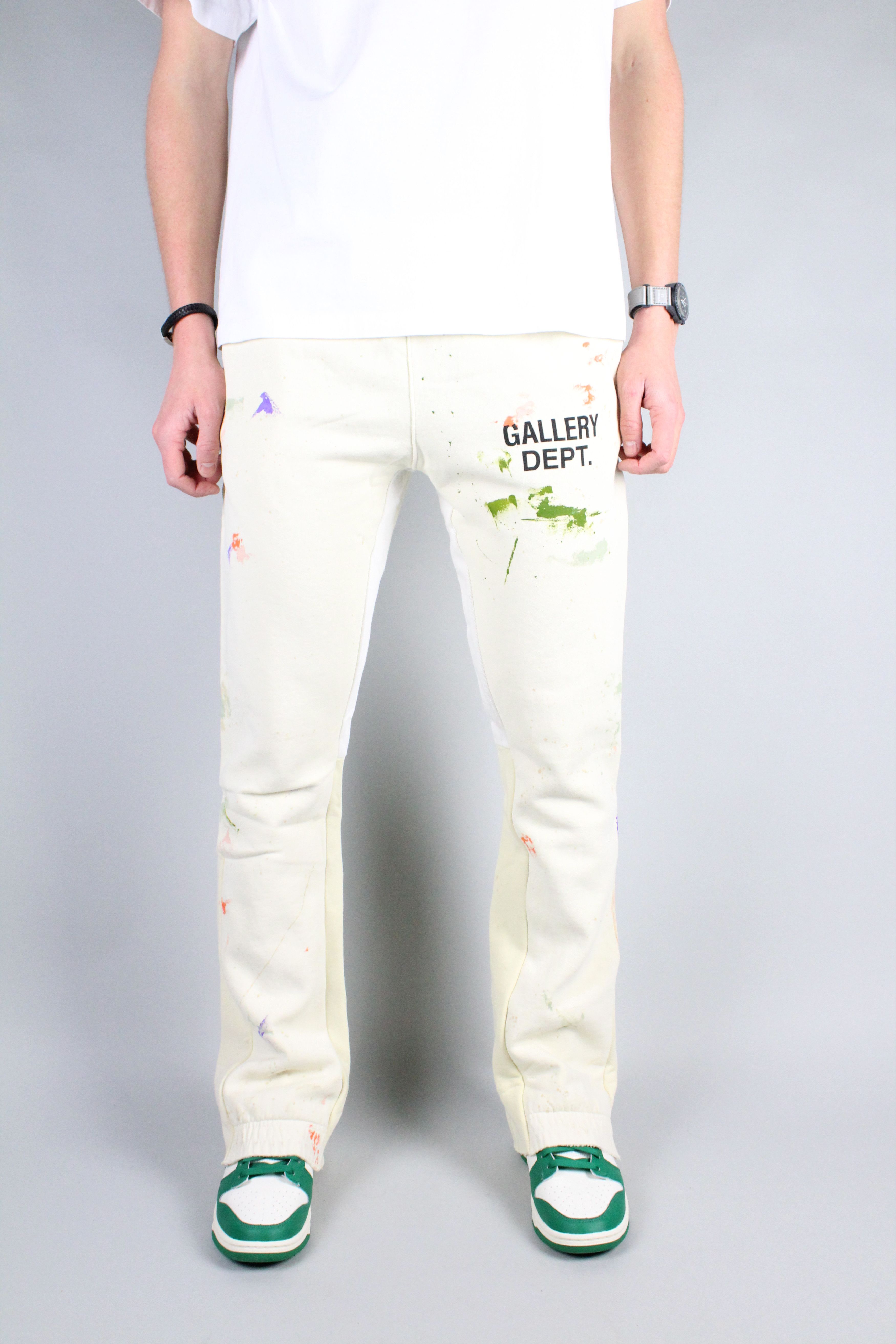 Pre-owned Gallery Dept. . Flare Sweatpants Cream