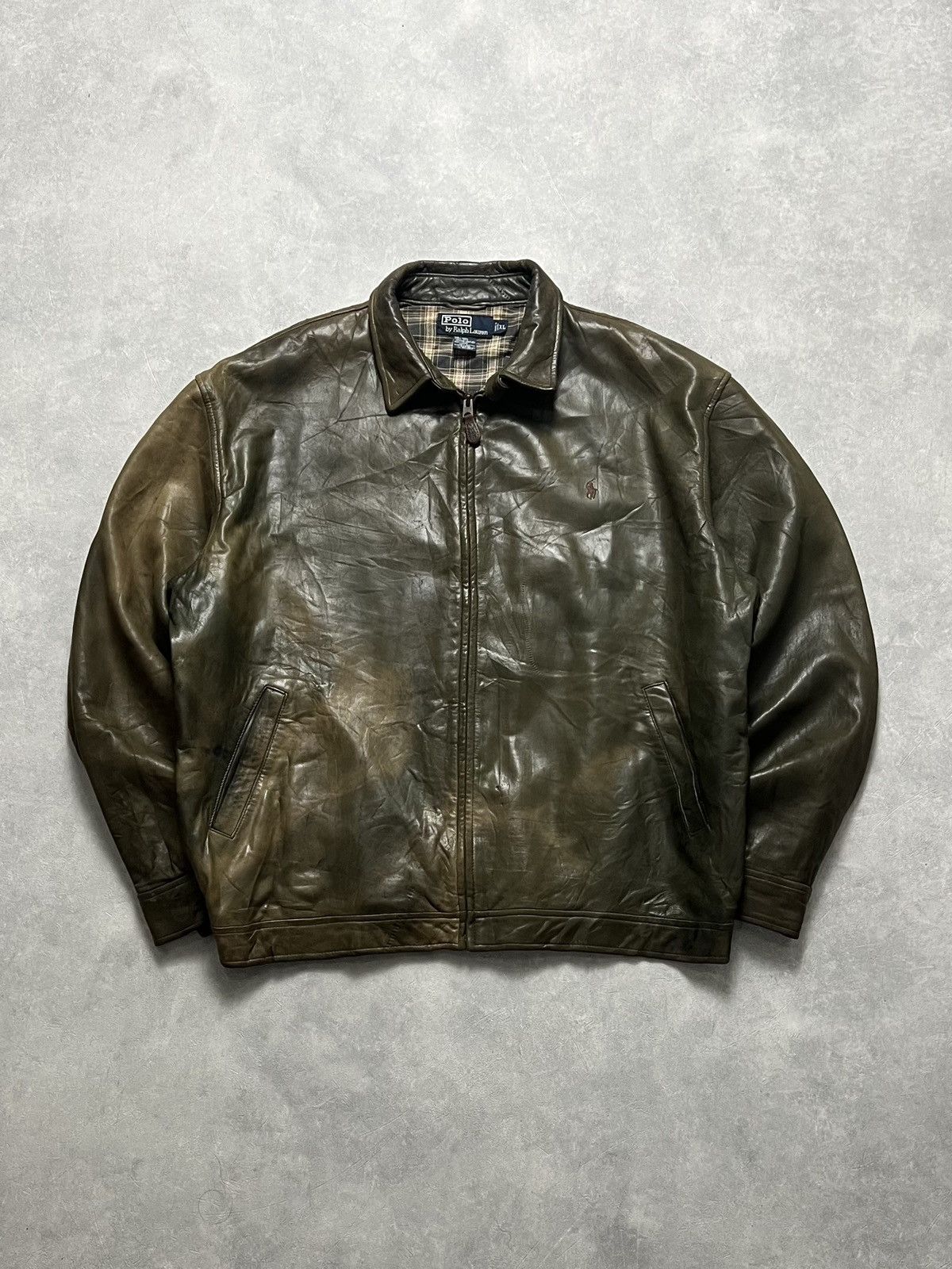 Vintage 90's Polo Ralph Lauren Leather Jacket