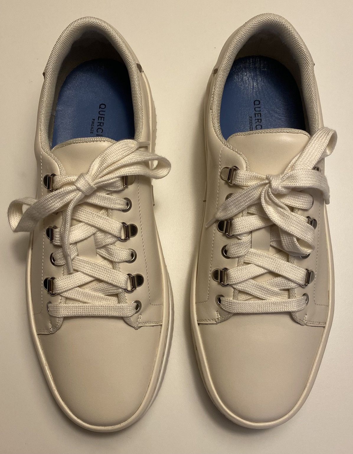 Quercioli Quercioli leather ivory sneakers Size US 8 / EU 41 - 8 Thumbnail