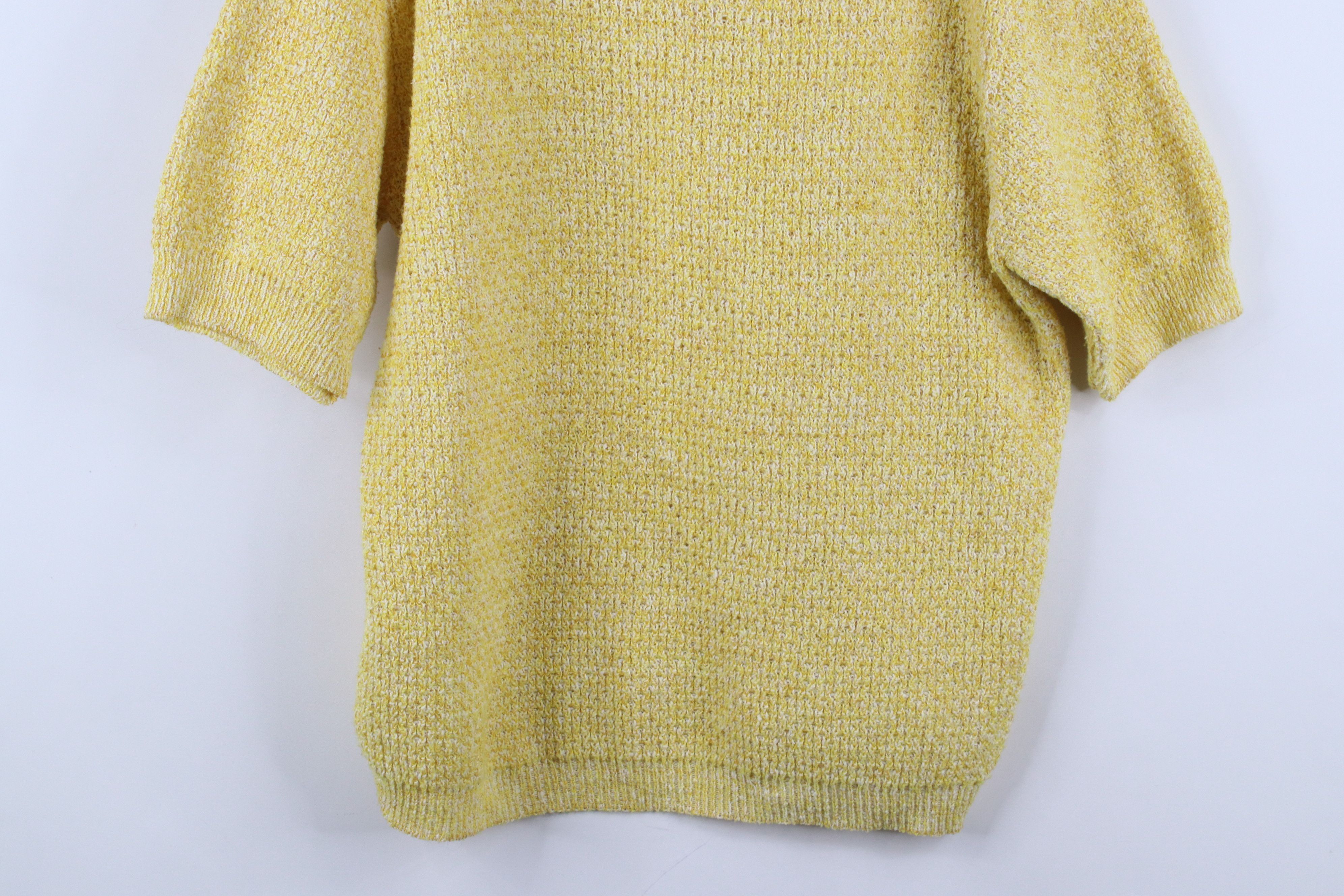 Vintage Vintage 60s 70s Streetwear Knit Short Sleeve Sweater USA Size XL / US 12-14 / IT 48-50 - 3 Thumbnail