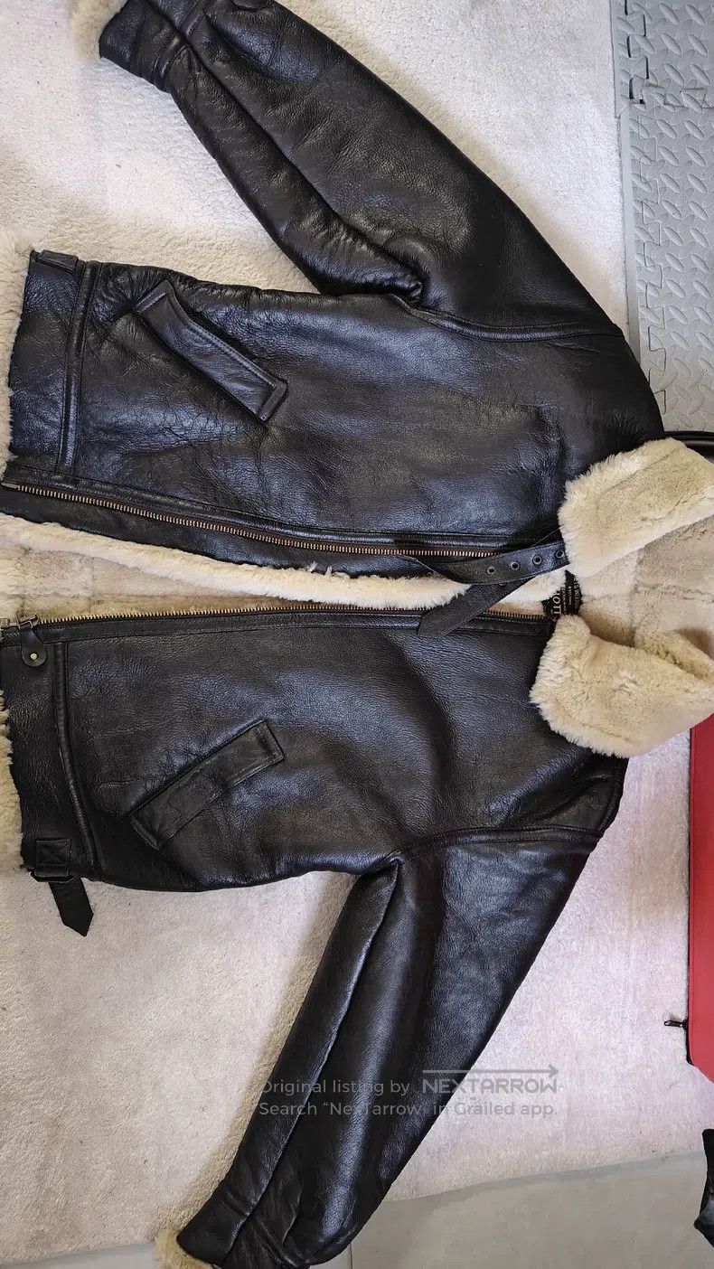 Schott Schott Fur integrated B3 leather jacket Size US L / EU 52-54 / 3 - 1 Thumbnail