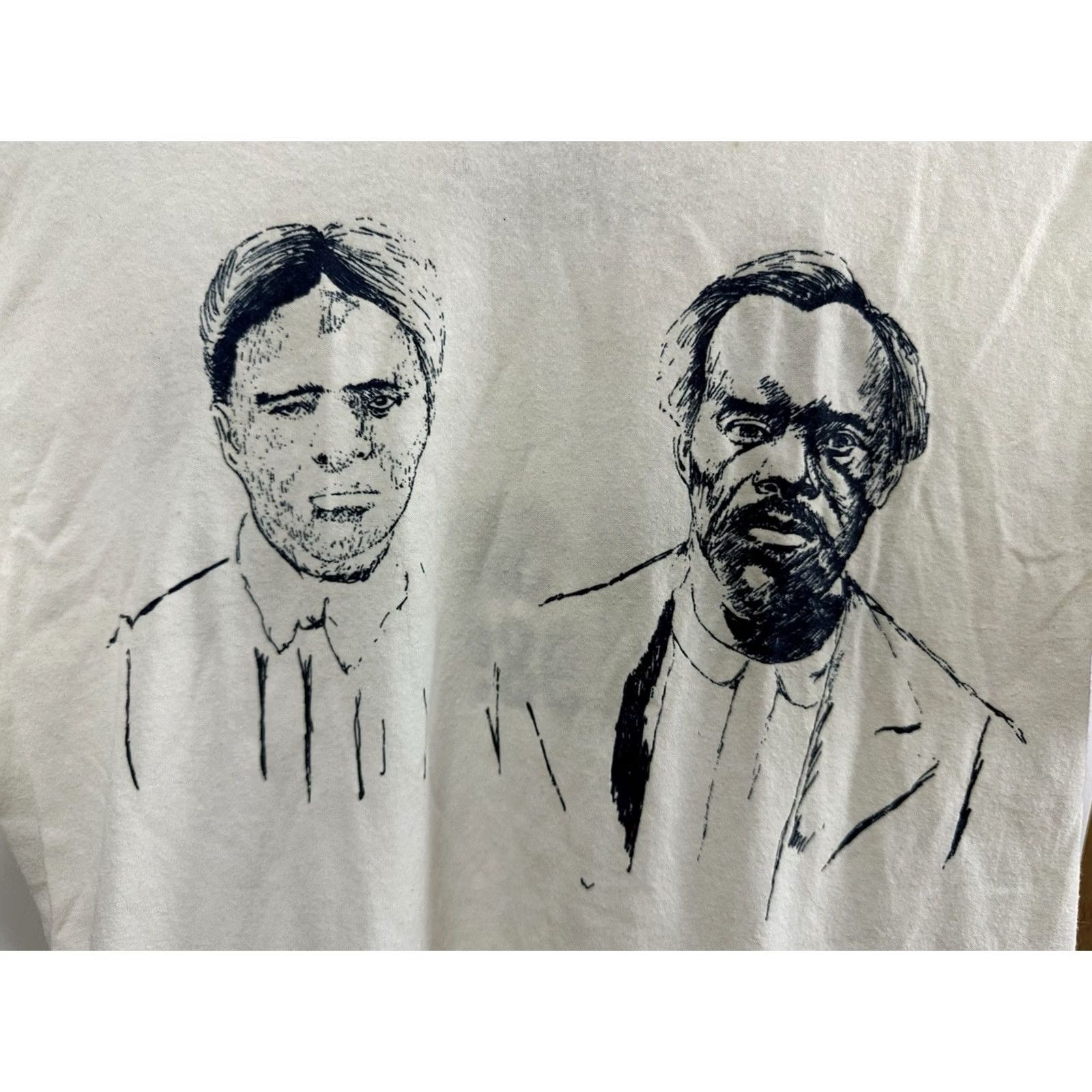 Hanes VTG 80s Harriet Tubman Frederick Douglass T-Shirt M White Hanes Mens History hbcu 90s Theme Size US M / EU 48-50 / 2 - 4 Thumbnail