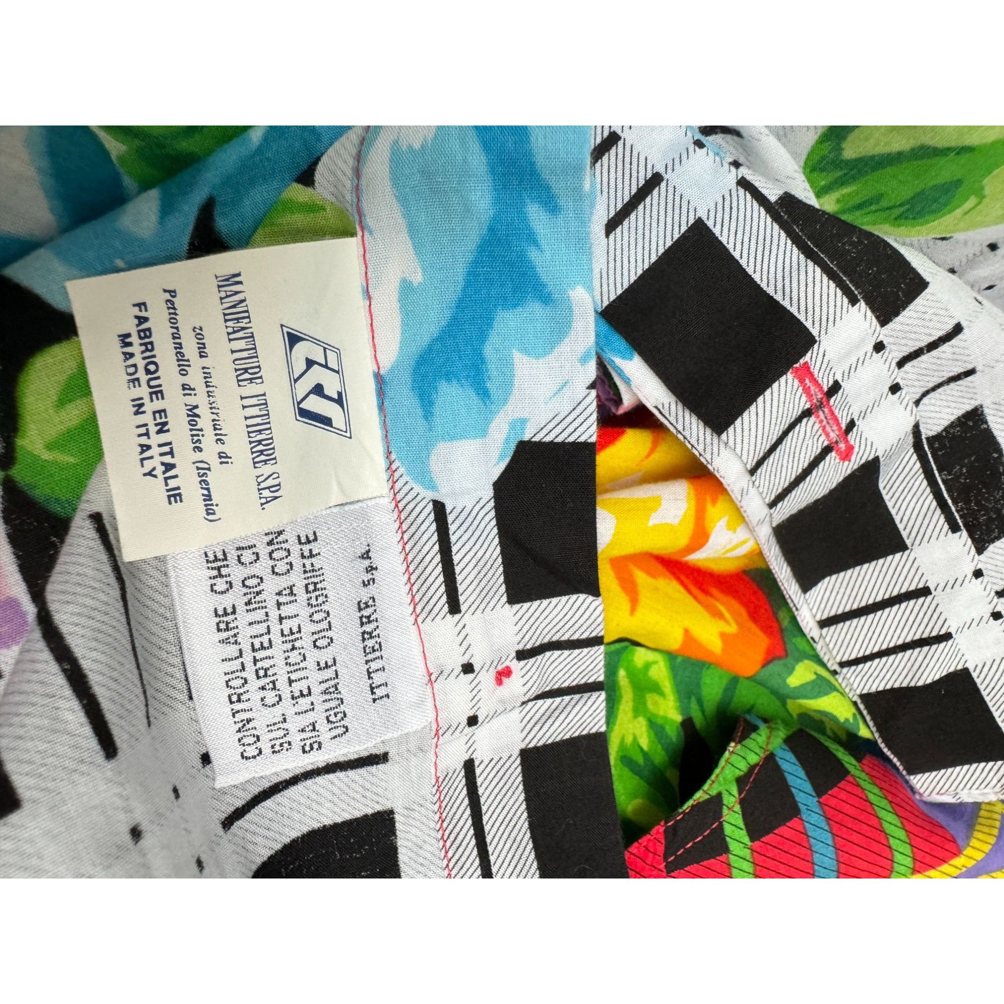 Versace Gianni Versace 1993 Iconic Floral & Graphic Motif Shirt Size M / US 6-8 / IT 42-44 - 7 Thumbnail