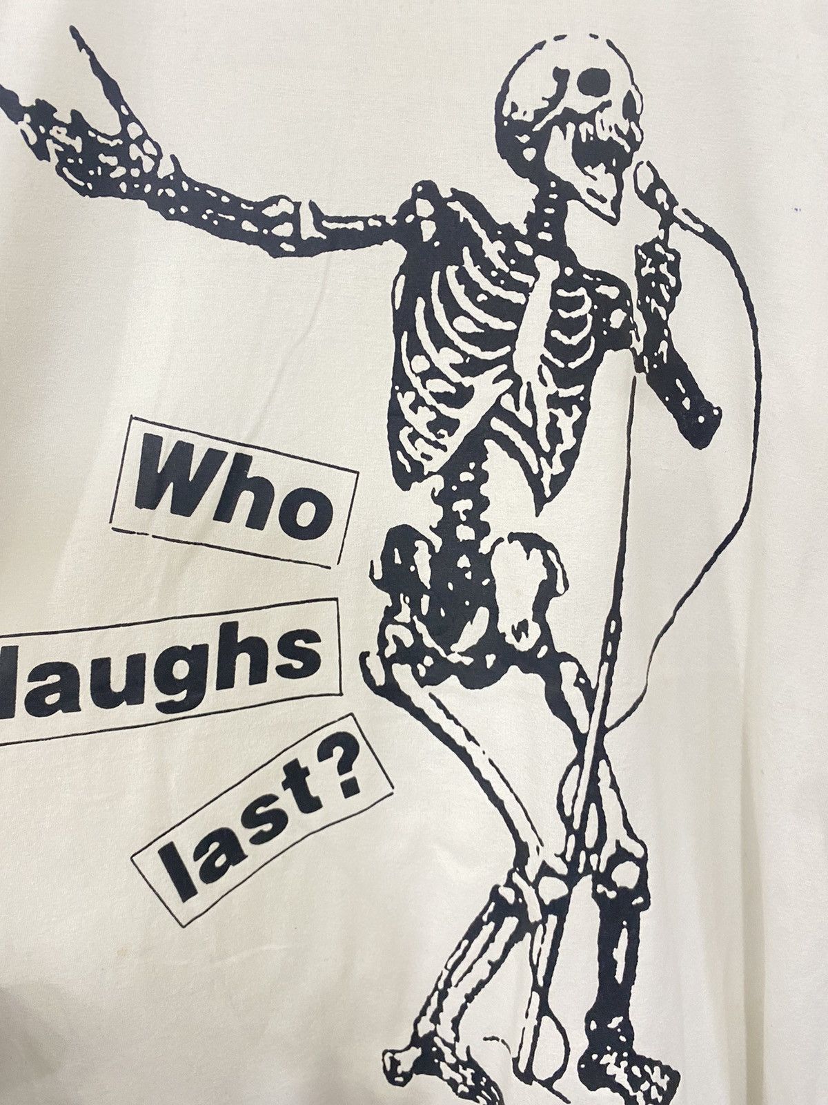 Barbara Kruger ✅ BARBARA KRUGER who laughs last RATM white tee t-shirt Size US XL / EU 56 / 4 - 3 Thumbnail