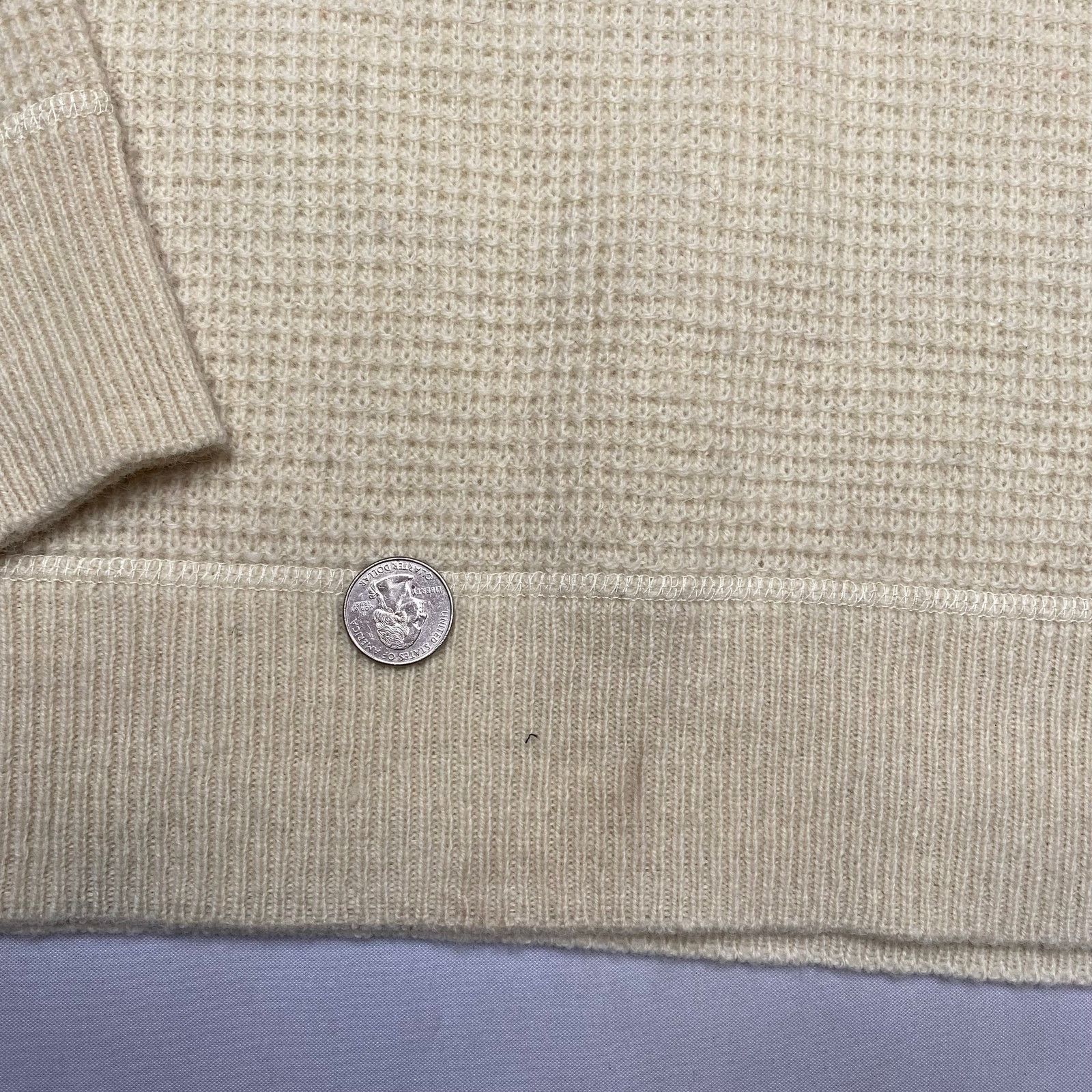 Schott Schott Button Henley Wool Waffle Thermal Sweater Men's M Size US M / EU 48-50 / 2 - 11 Thumbnail