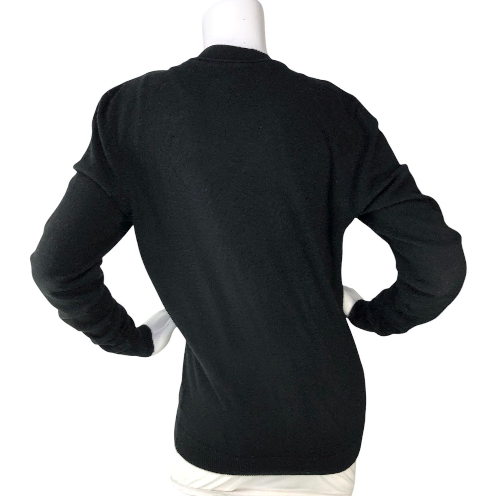 River Island River Island Size S Cardigan Grandpa Sweater Knit Black Size S / US 4 / IT 40 - 7 Thumbnail
