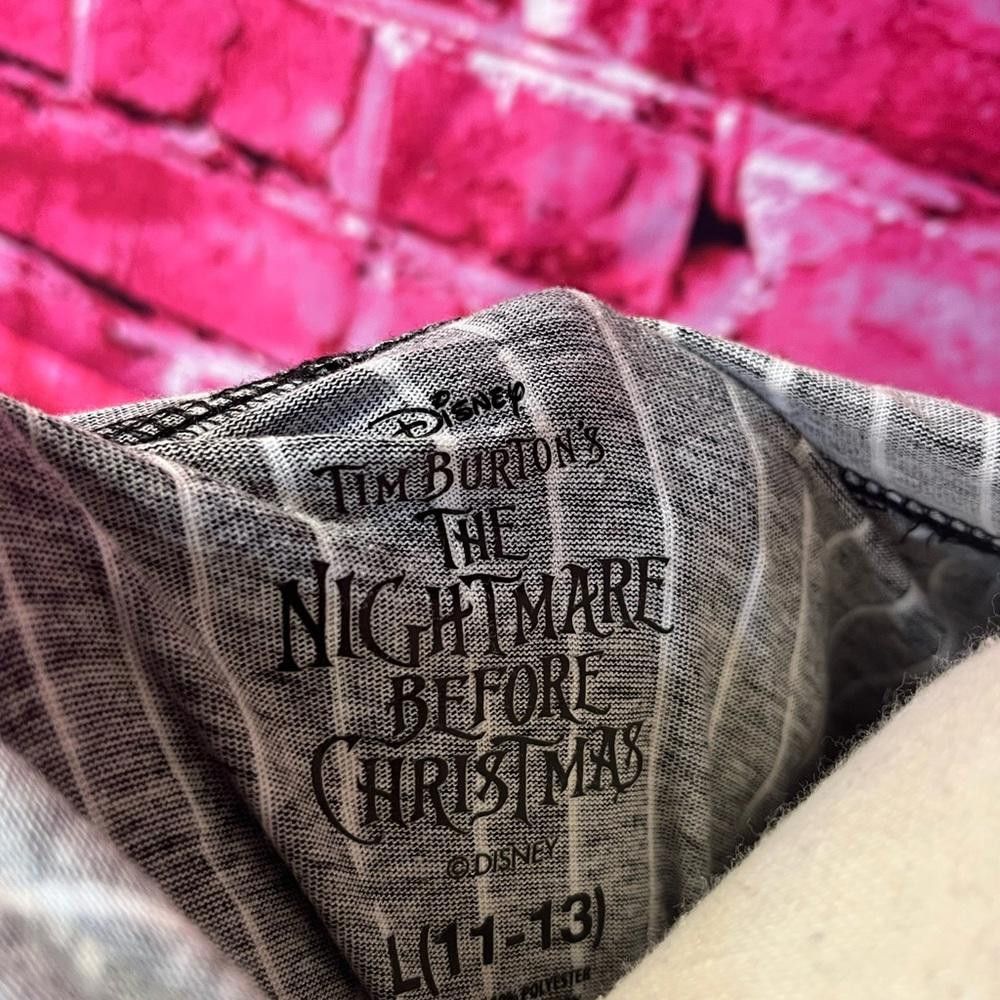 Disney Nightmare Before Christmas Tim Burton Black Stripe Hoodie Size L / US 10 / IT 46 - 6 Thumbnail