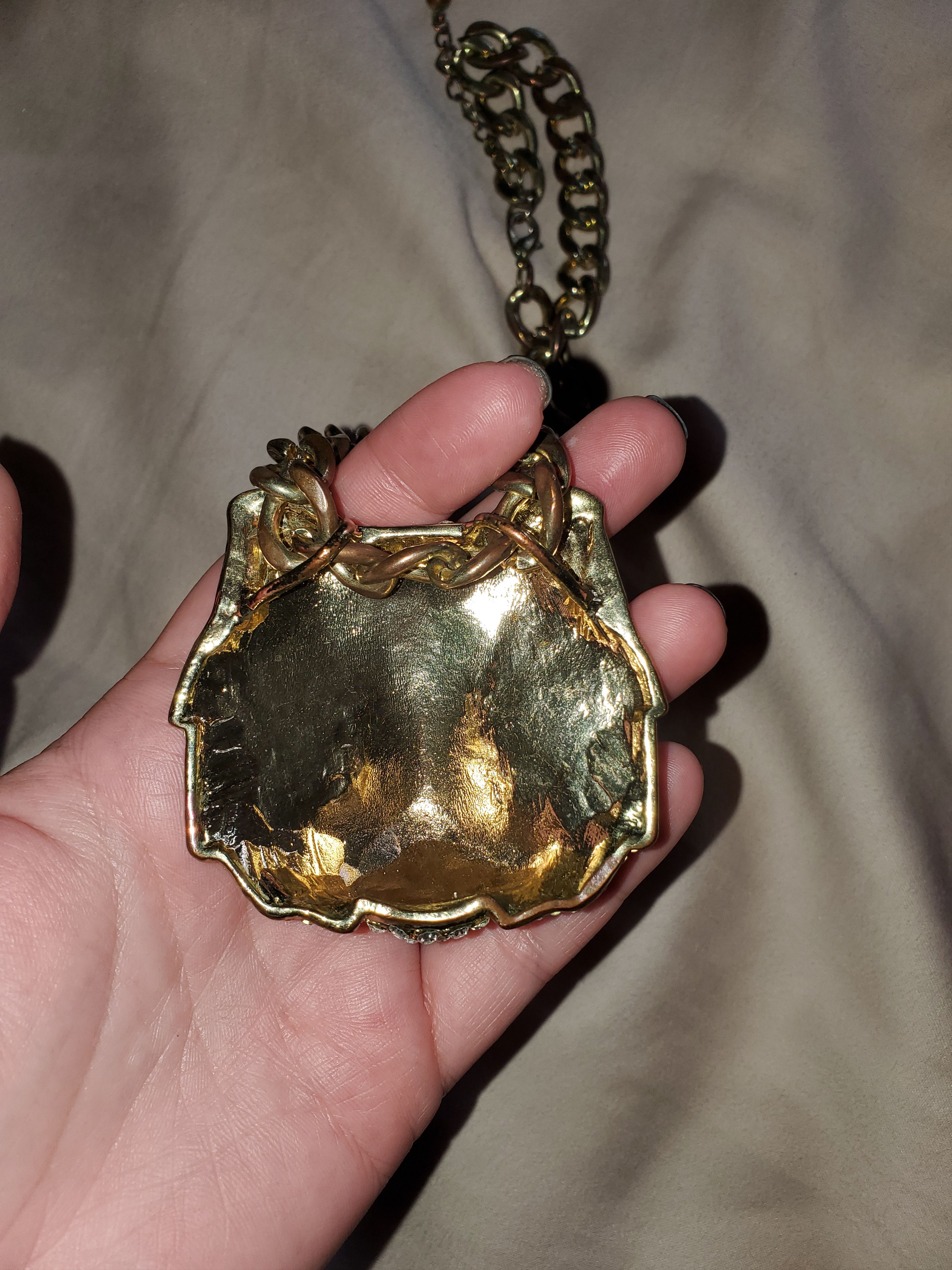 Vintage Vintage Blinged Out Tiger Face Necklace Size ONE SIZE - 3 Thumbnail