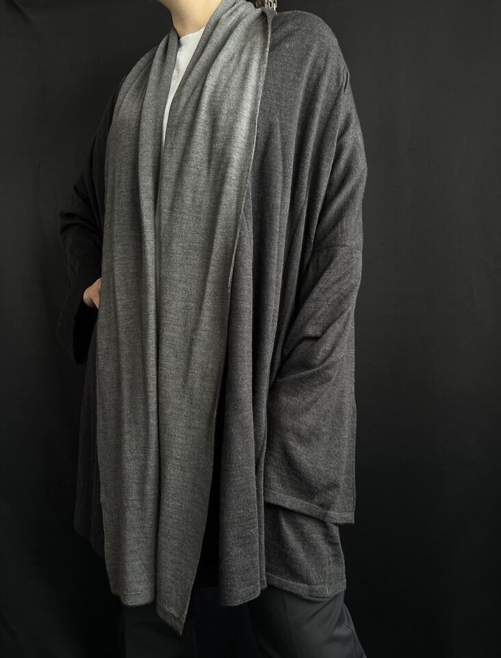 Max Mara Max Mara Women's Long Cardigan Fine Wool Gray Size M Size M / US 6-8 / IT 42-44 - 2 Thumbnail