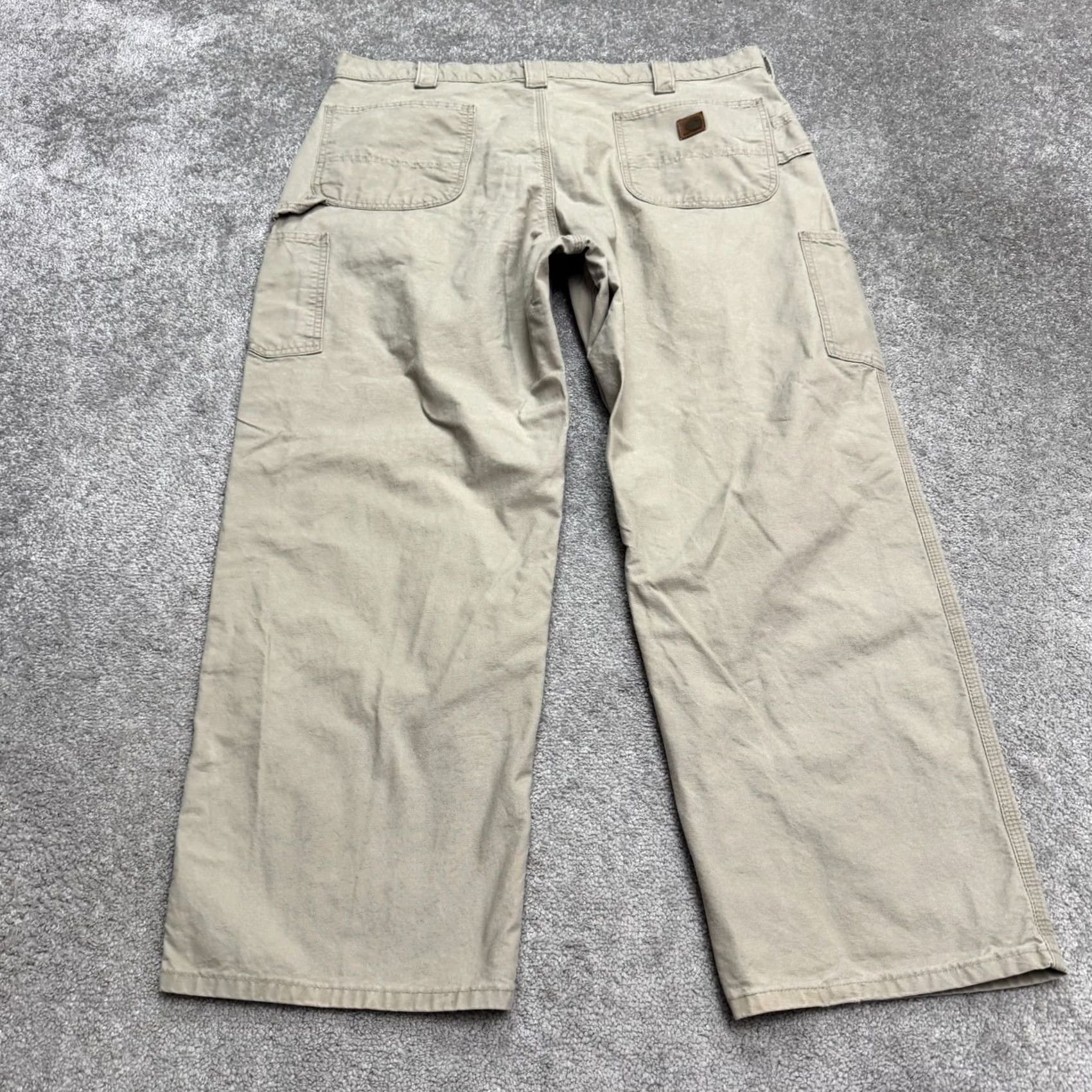 Carhartt Carhartt Dungaree Fit Carpenter Pants Mens 42x30 Tan Brown Cotton Straight Work Size US 42 / EU 58 - 2 Thumbnail