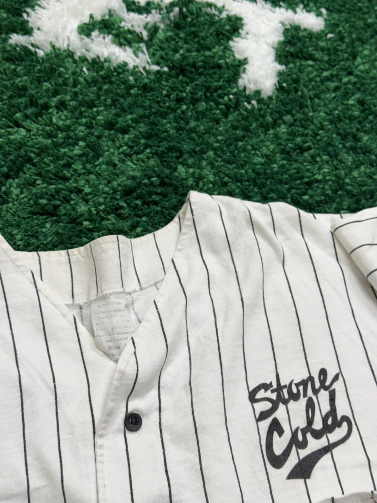 Vintage Stone Cold Steve Austin Striped Baseball Jersey Large Size US L / EU 52-54 / 3 - 7 Thumbnail