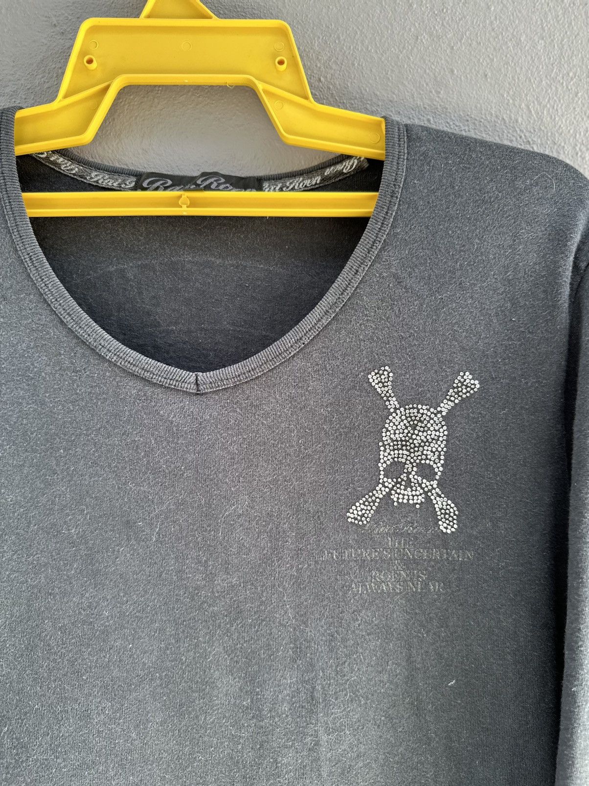 Roen Thrashed Vintage Rat Reon Japanese Skull Faded Tee Size L / US 10 / IT 46 - 5 Thumbnail