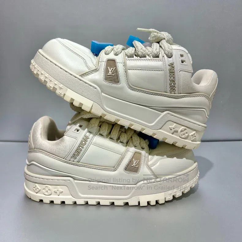 Louis Vuitton Louis Vuitton Trainer White Fat Ding shoes Size US 6.5 / EU 39-40 - 3 Thumbnail