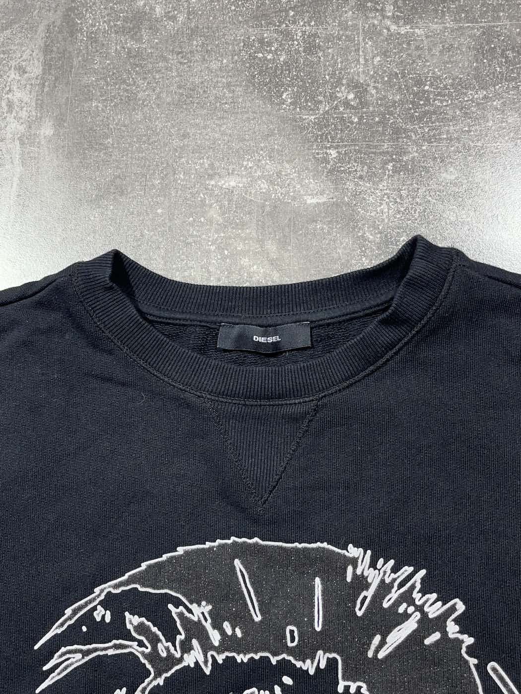 Diesel Vintage Diesel Punk Big Logo Sweatshirt Japan Style Size US S / EU 44-46 / 1 - 4 Thumbnail