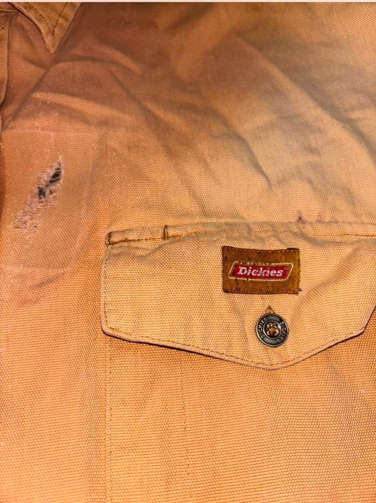 Dickies × Vintage Heavily Distressed Dickies Welding Shirt with Hand Pockets Size US XXL / EU 58 / 5 - 3 Thumbnail