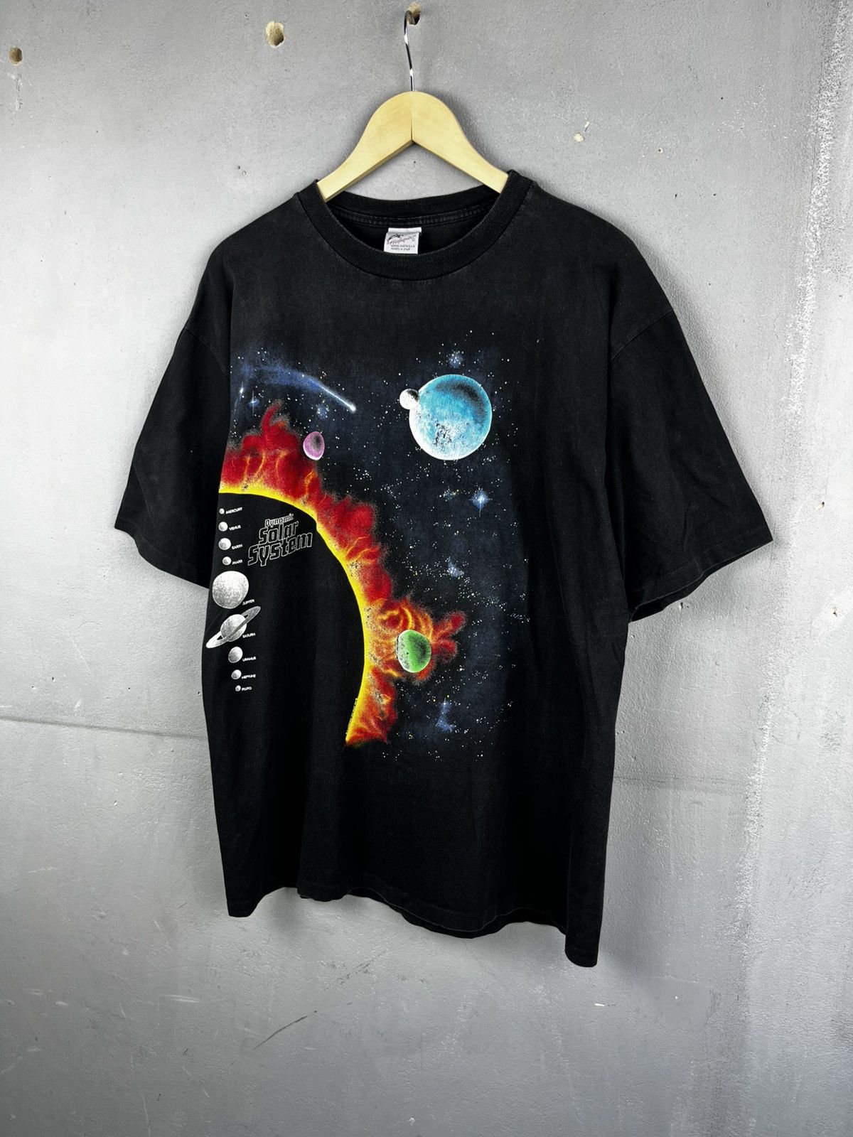 Vintage Vtg 90s Dynamic Solar System Single Stitch Space Great Size US L / EU 52-54 / 3 - 2 Thumbnail
