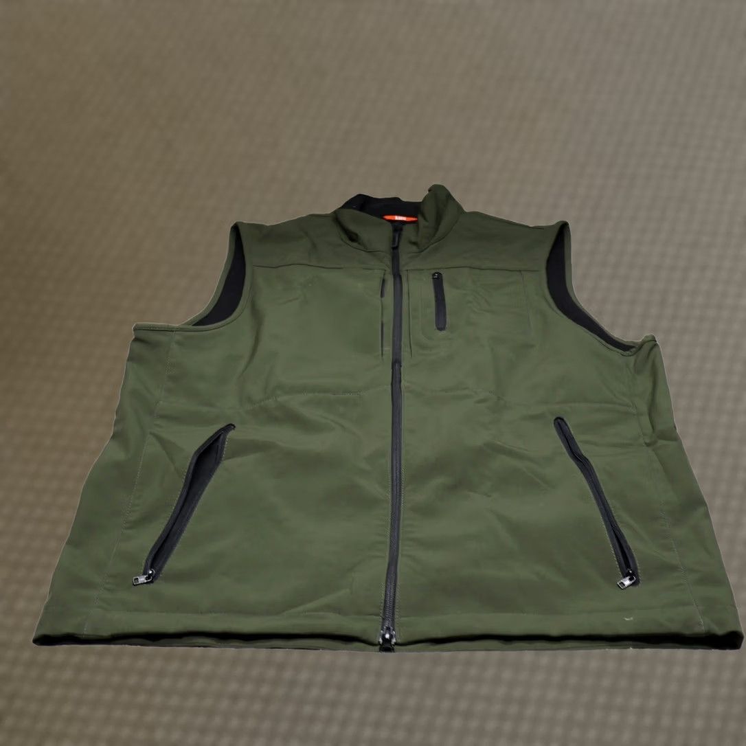 Vintage 5.11 Vest Men Large Green Full Zip Fleece Lined Tactical Soft Shell Water Resistant Size US L / EU 52-54 / 3 - 1 Thumbnail