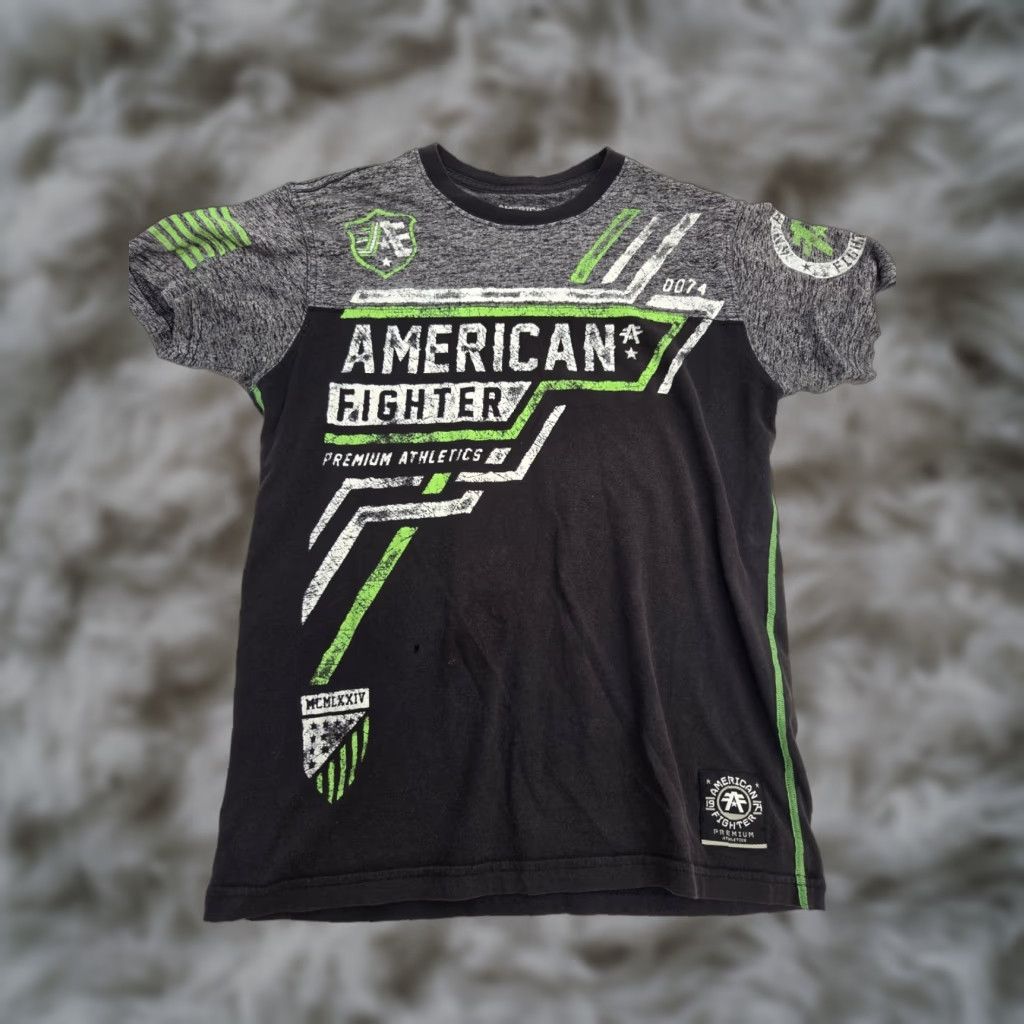 Vintage AMERICAN FIGHTER Buckle T-Shirt Mens Small Graphic Athletic Premium UFC Biker Shirt Size US S / EU 44-46 / 1 - 1 Thumbnail