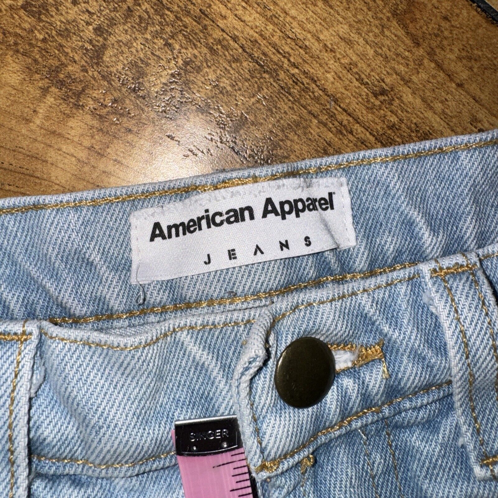 American Apparel × Grunt Style × Vintage American Apparel Short Shorts Denim Light Blue Size 26 Size US 26 / EU 42 - 5 Thumbnail