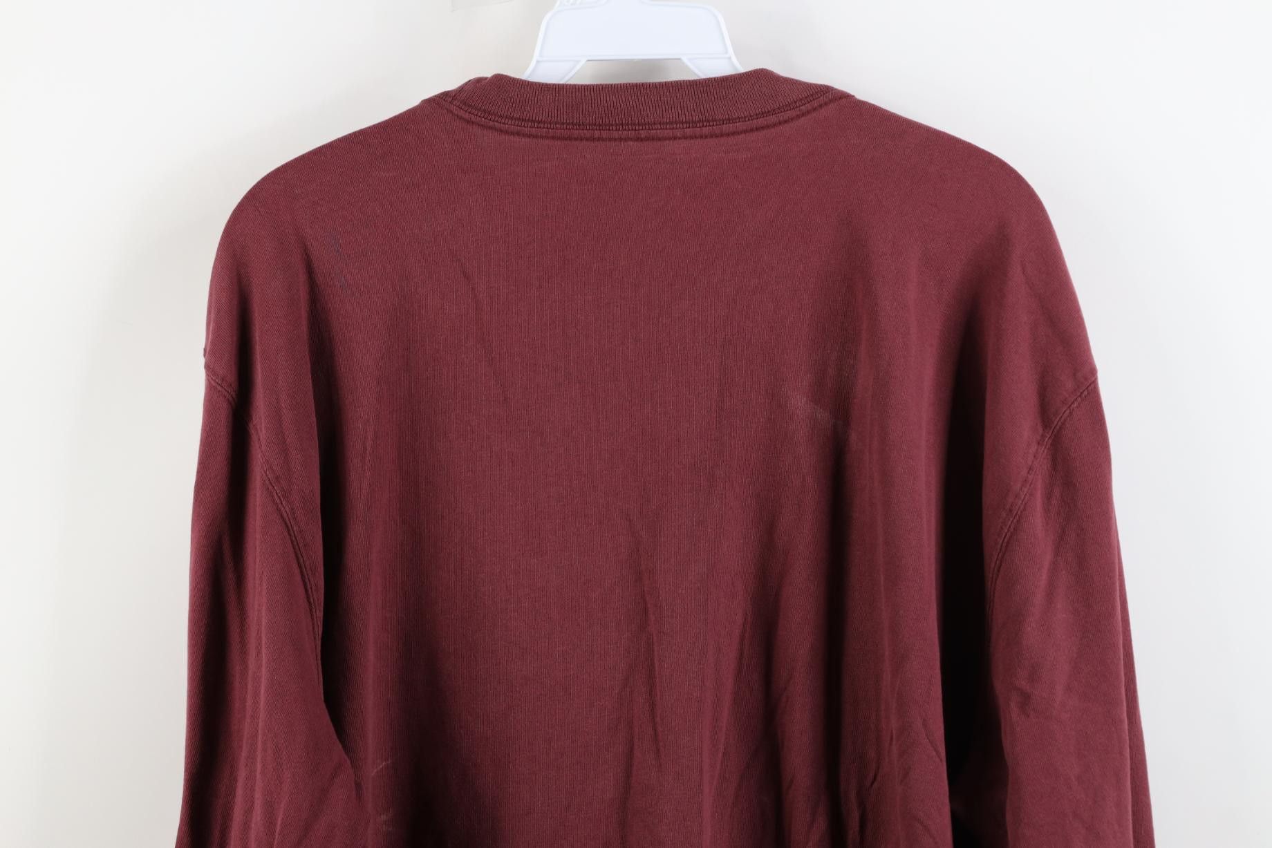 Dickies Vintage Y2K Dickies Long Sleeve Pocket T-Shirt Burgundy Size US L / EU 52-54 / 3 - 17 Thumbnail