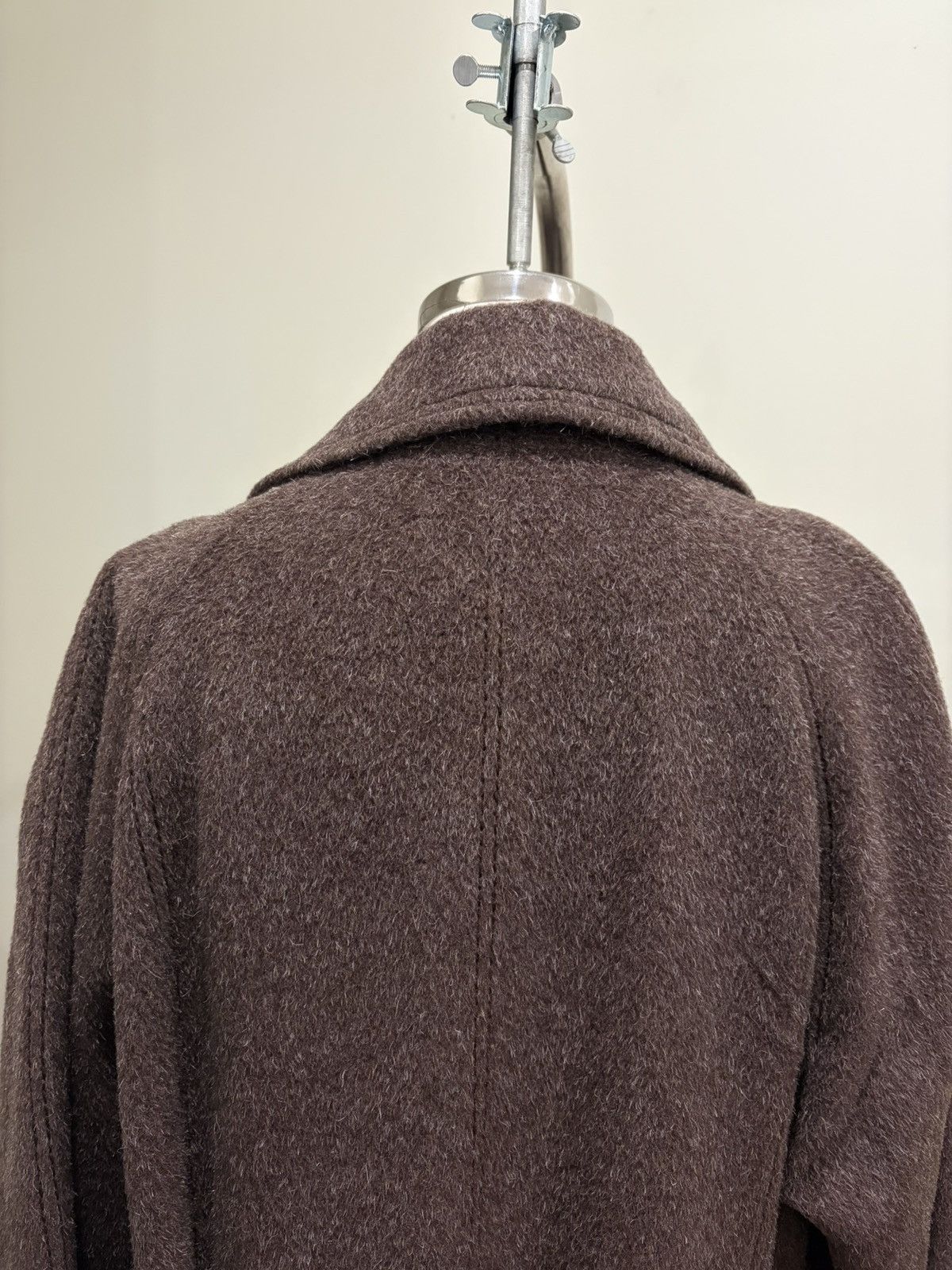 Vintage Llama wool brown coat with tortoise shell buttons Size M / US 6-8 / IT 42-44 - 7 Thumbnail