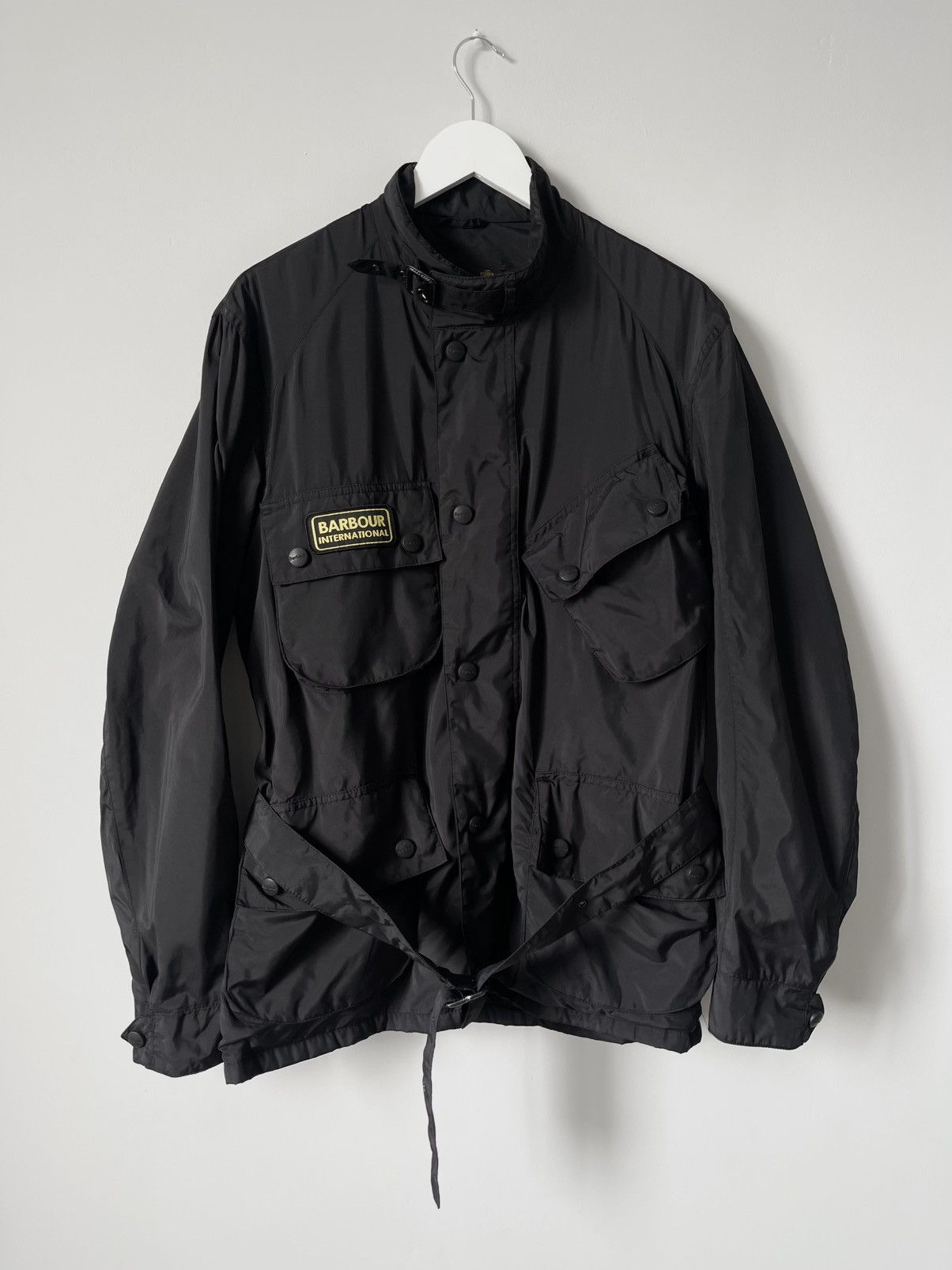 Barbour Barbour International A7 Waterproof Belted Biker Jacket Size US M / EU 48-50 / 2 - 1 Thumbnail