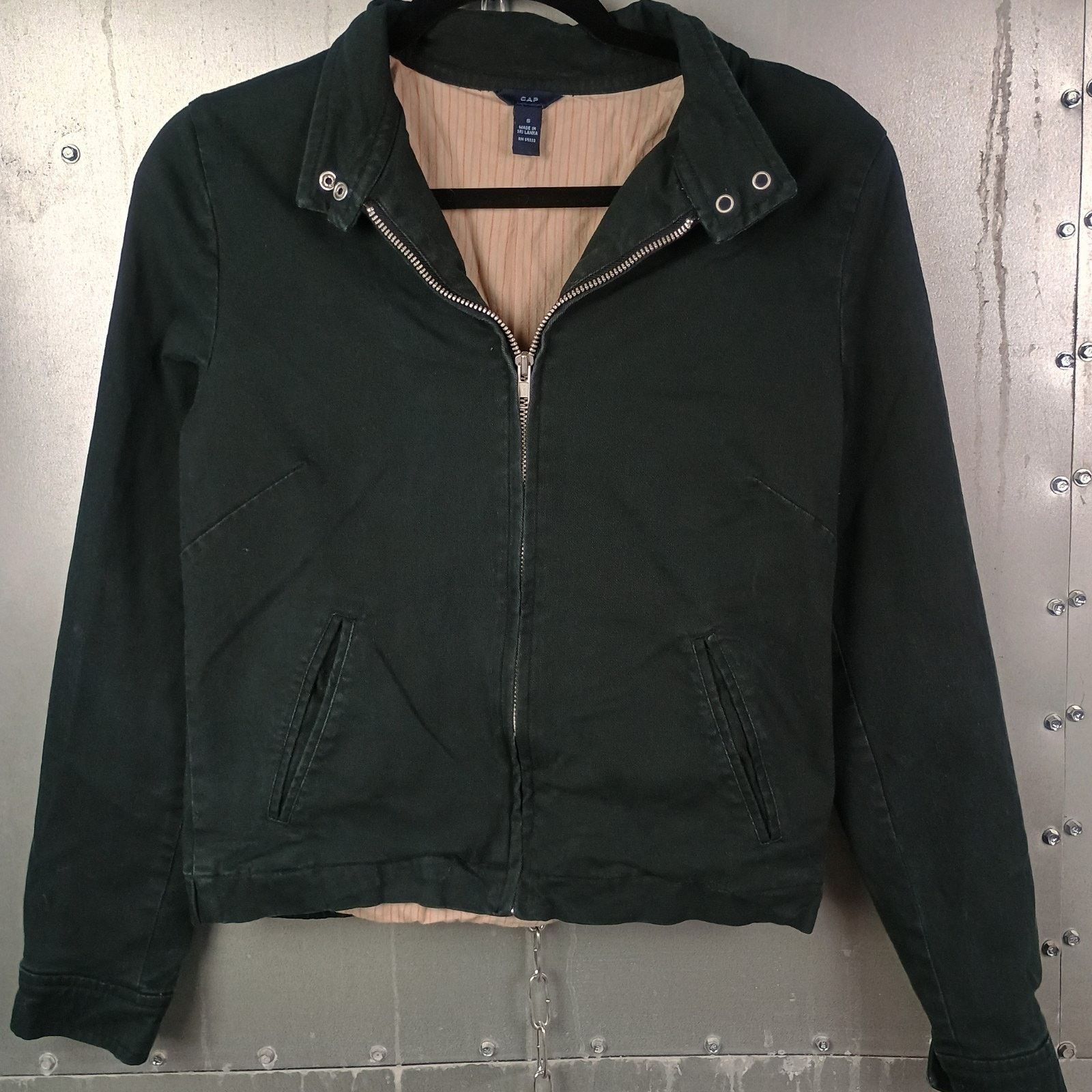 Gap Gap Vintage Y2K Harring Golf Jacket Small Black 2000s Cute Size S / US 4 / IT 40 - 2 Thumbnail