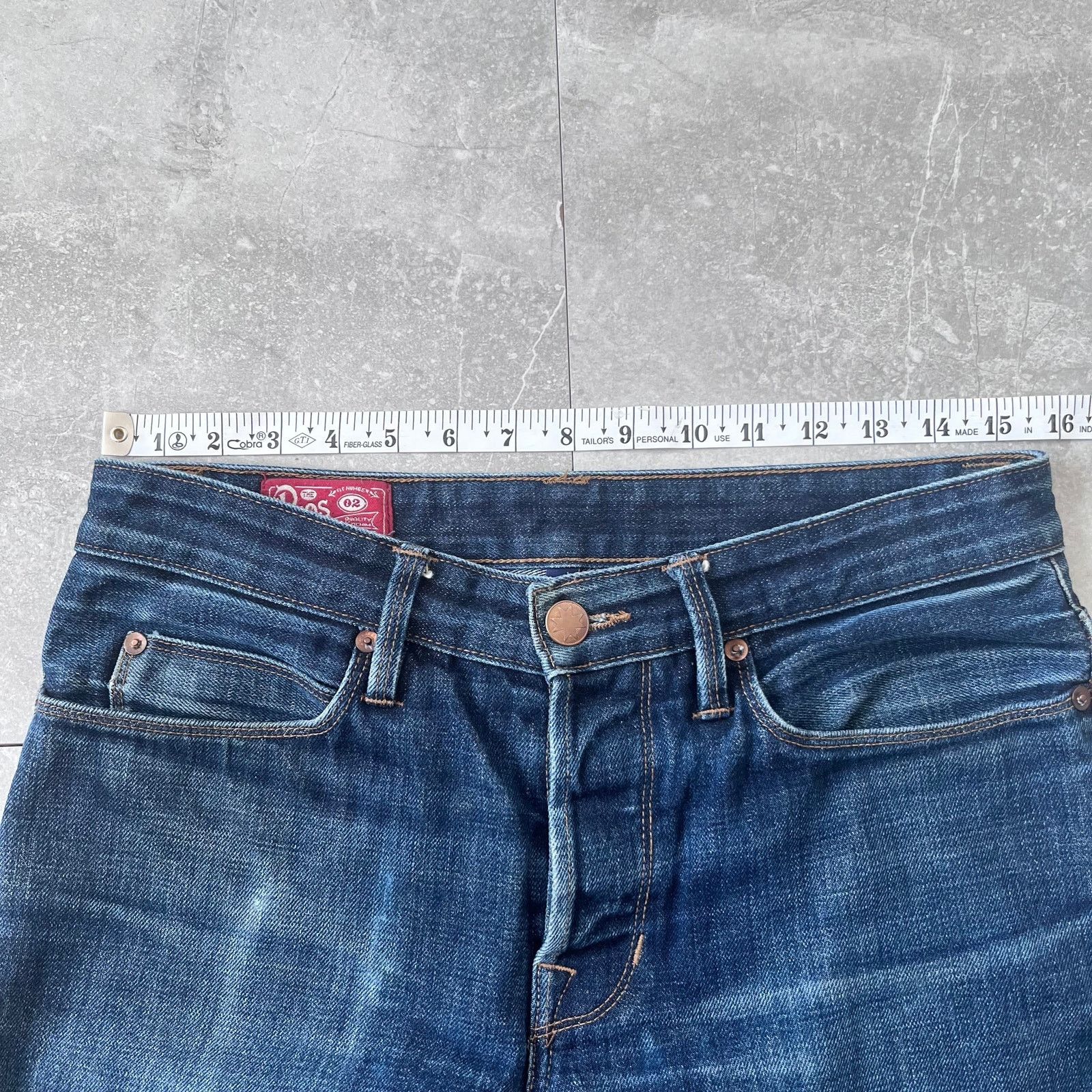 Freenote Cloth Freenote Cloth Rios Selvedge Jeans Patched & Faded Size US 31 - 9 Thumbnail