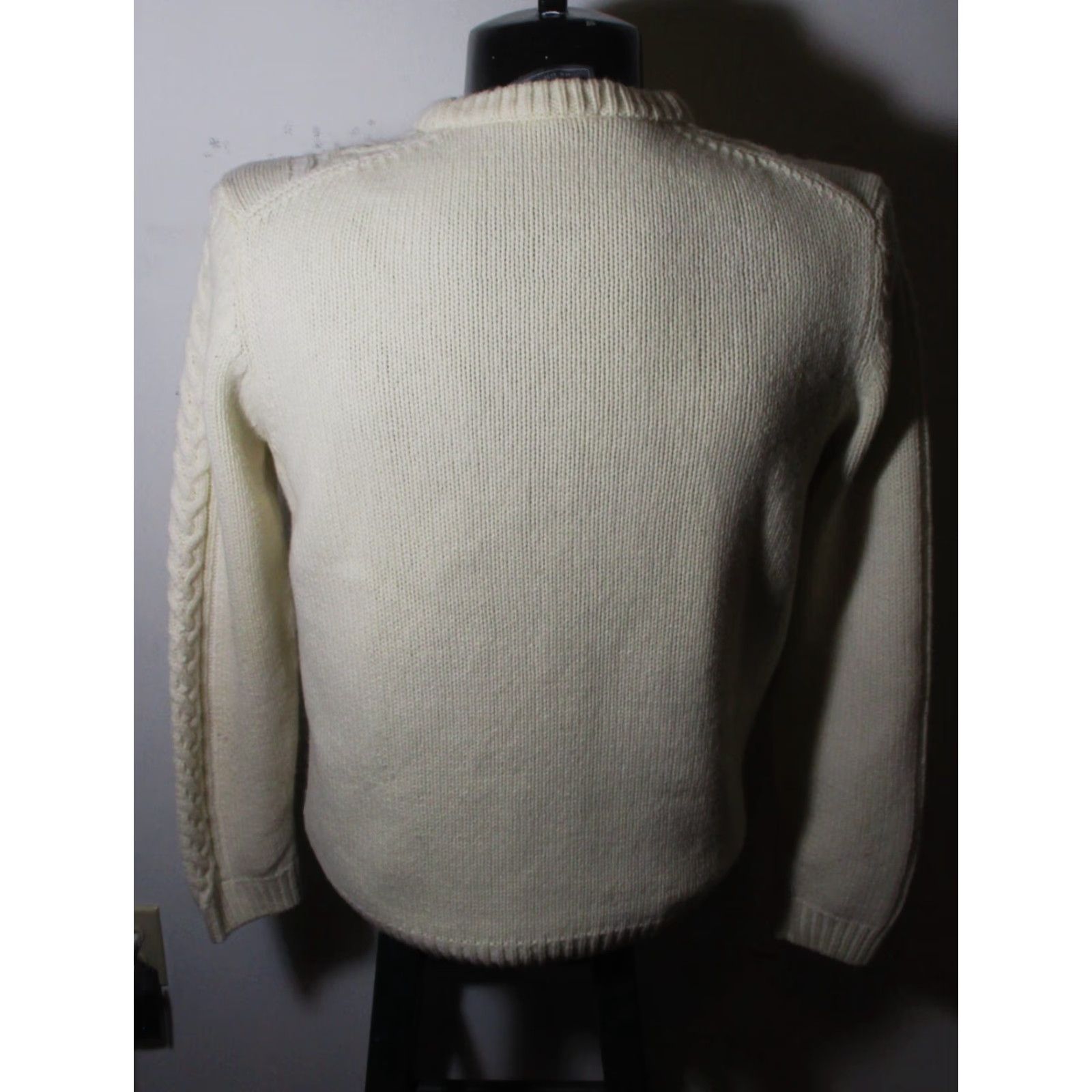 Vintage Craghoppers Beige Cable Knit Lambswool Sweater Size M Size US M / EU 48-50 / 2 - 5 Thumbnail