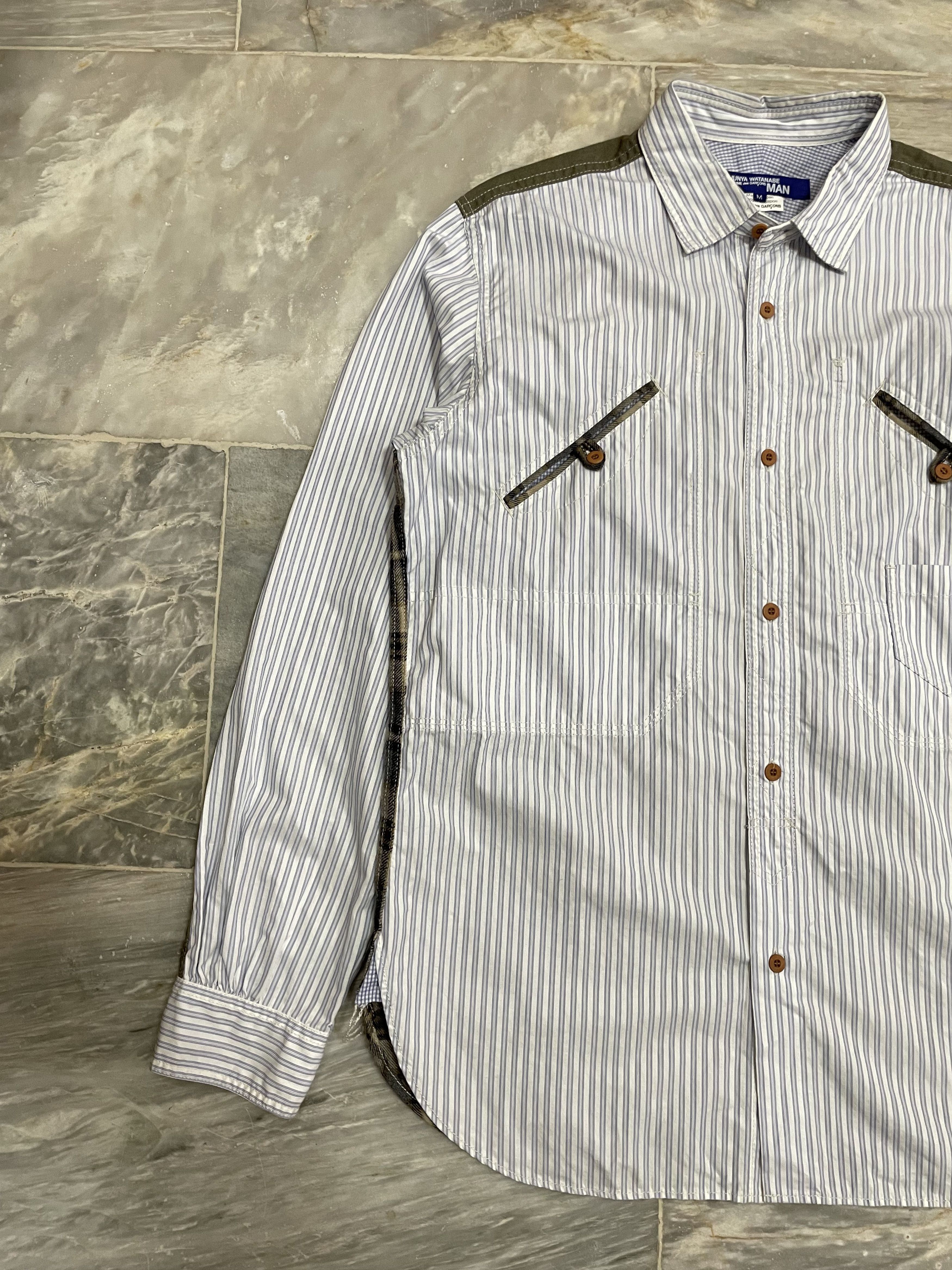 Junya Watanabe CDG x Junya Watanabe Stripe / Checked Button Up Size US M / EU 48-50 / 2 - 3 Thumbnail