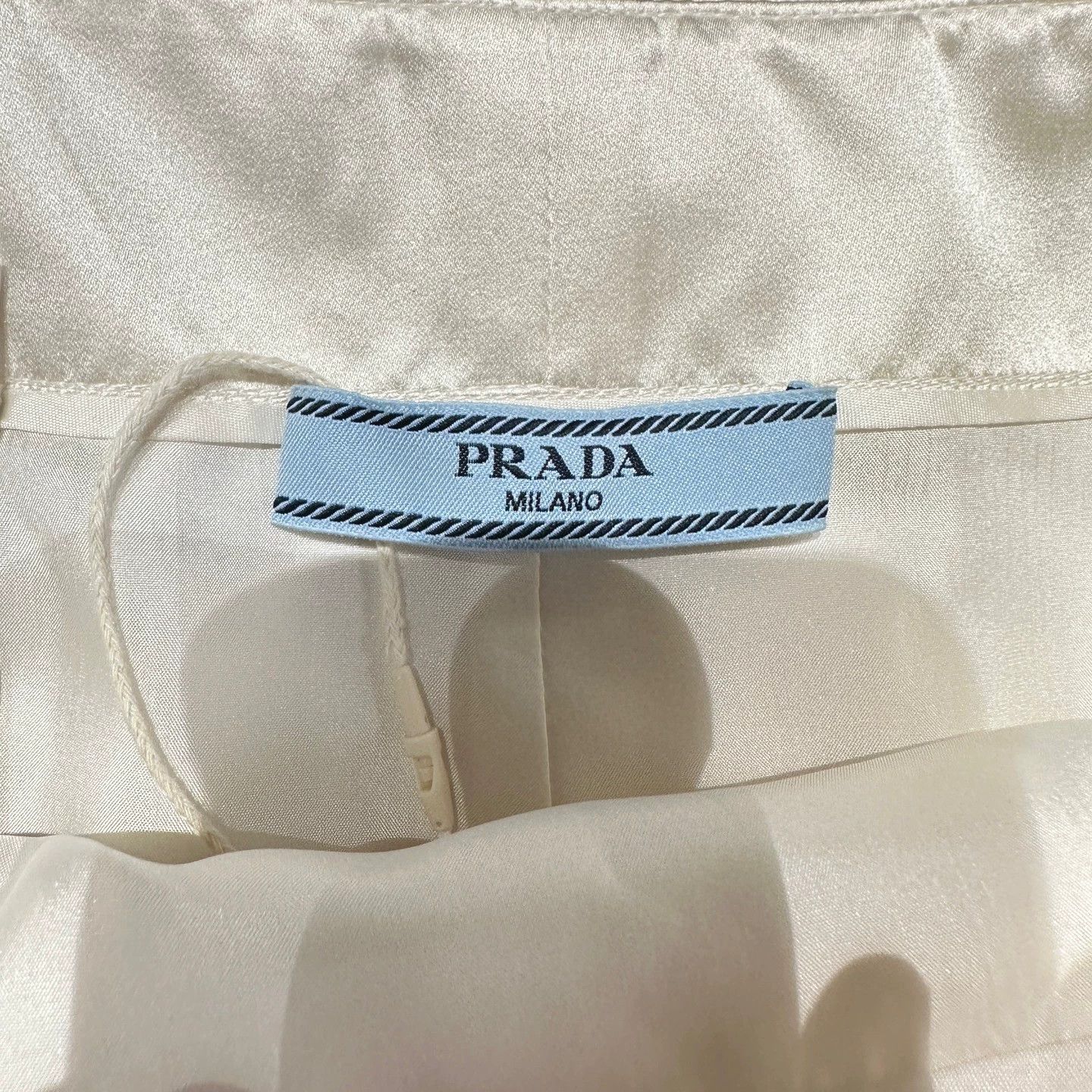 Prada Prada may457 Floral Triangle Logo Skirt Women's 40S Size 27" / US 4 / IT 40 - 3 Thumbnail