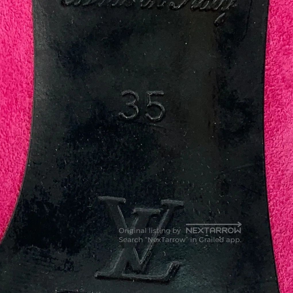 Louis Vuitton Louis Vuitton Pink pointed toe studded logo design stilett Size US 4.5 / IT 34.5 - 7 Thumbnail