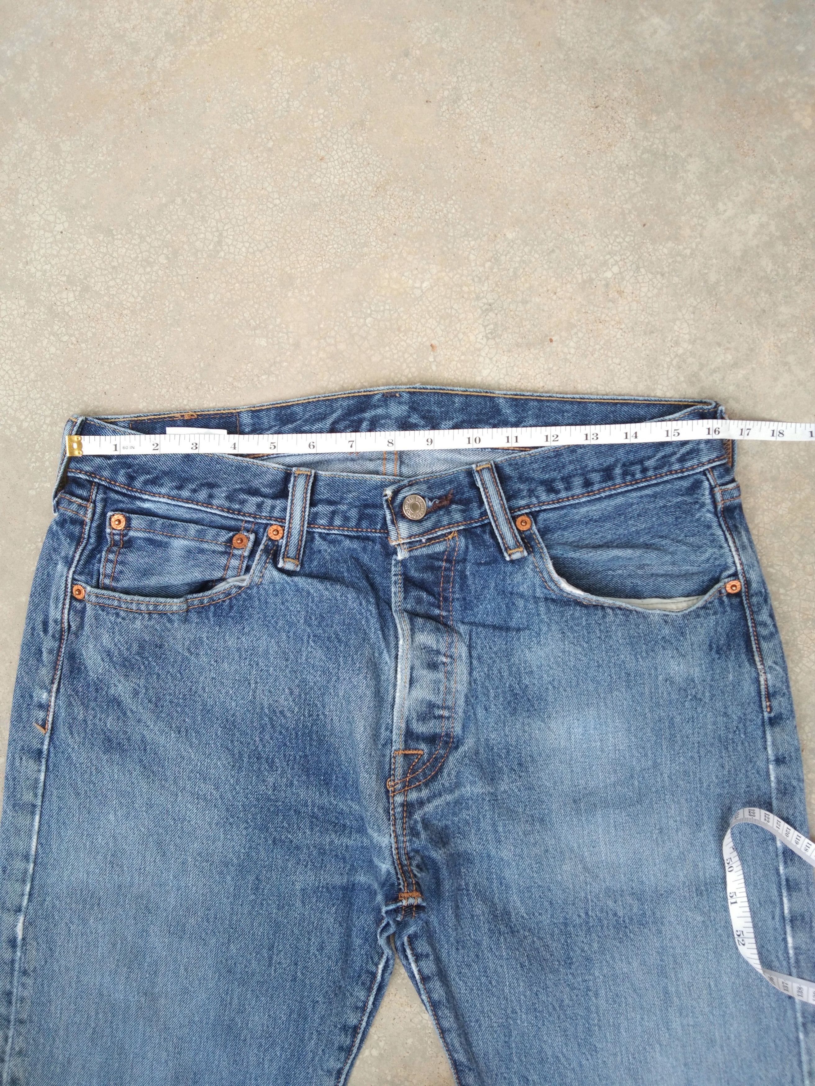 Levi's Vintage Levi's 501 Distressed Jeans 32x34 Size US 32 / EU 48 - 6 Thumbnail