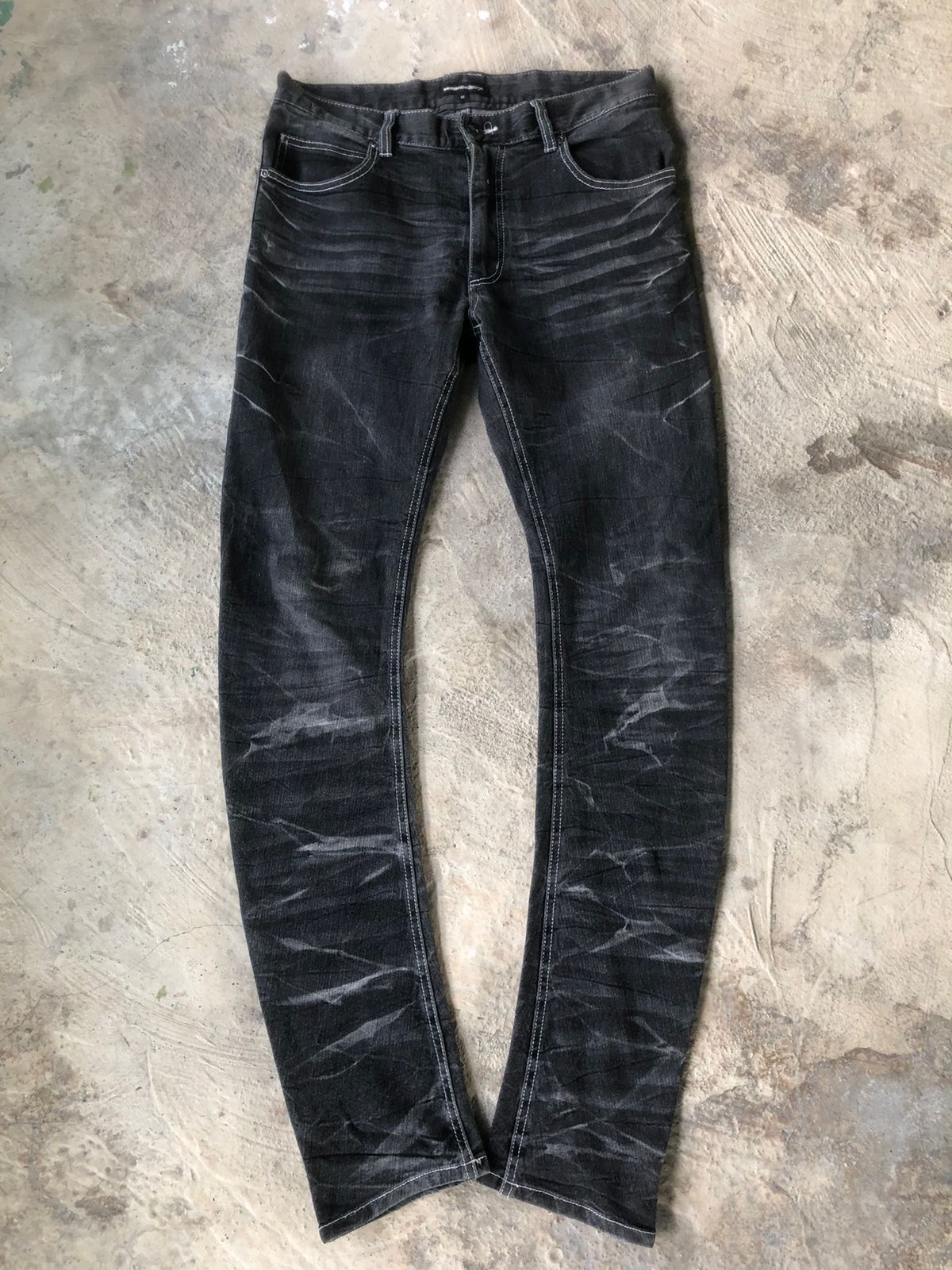 If Six Was Nine × KMRii × Le Grande Bleu (L.G.B.) Semantic Design Mudah Jeans Size US 32 / EU 48 - 1 Thumbnail