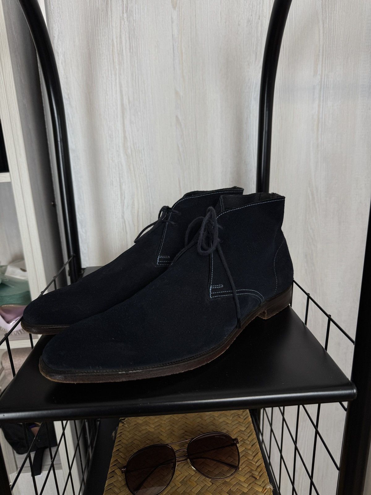 Crockett & Jones Crockett & Jones Milton Blue Suede Chukka Boots Shoes Men's Size US 10.5 / EU 43-44 - 7 Thumbnail
