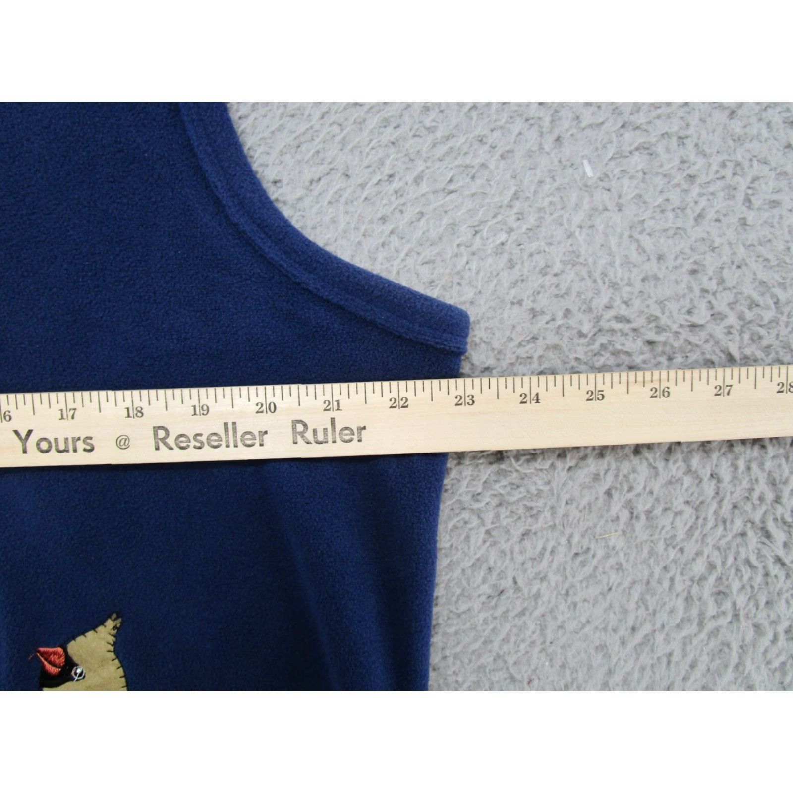 Vintage Rebecca Malone Vest Women L Blue Fleece Full Zip Embroidered Bird NEW Size L / US 10 / IT 46 - 5 Thumbnail