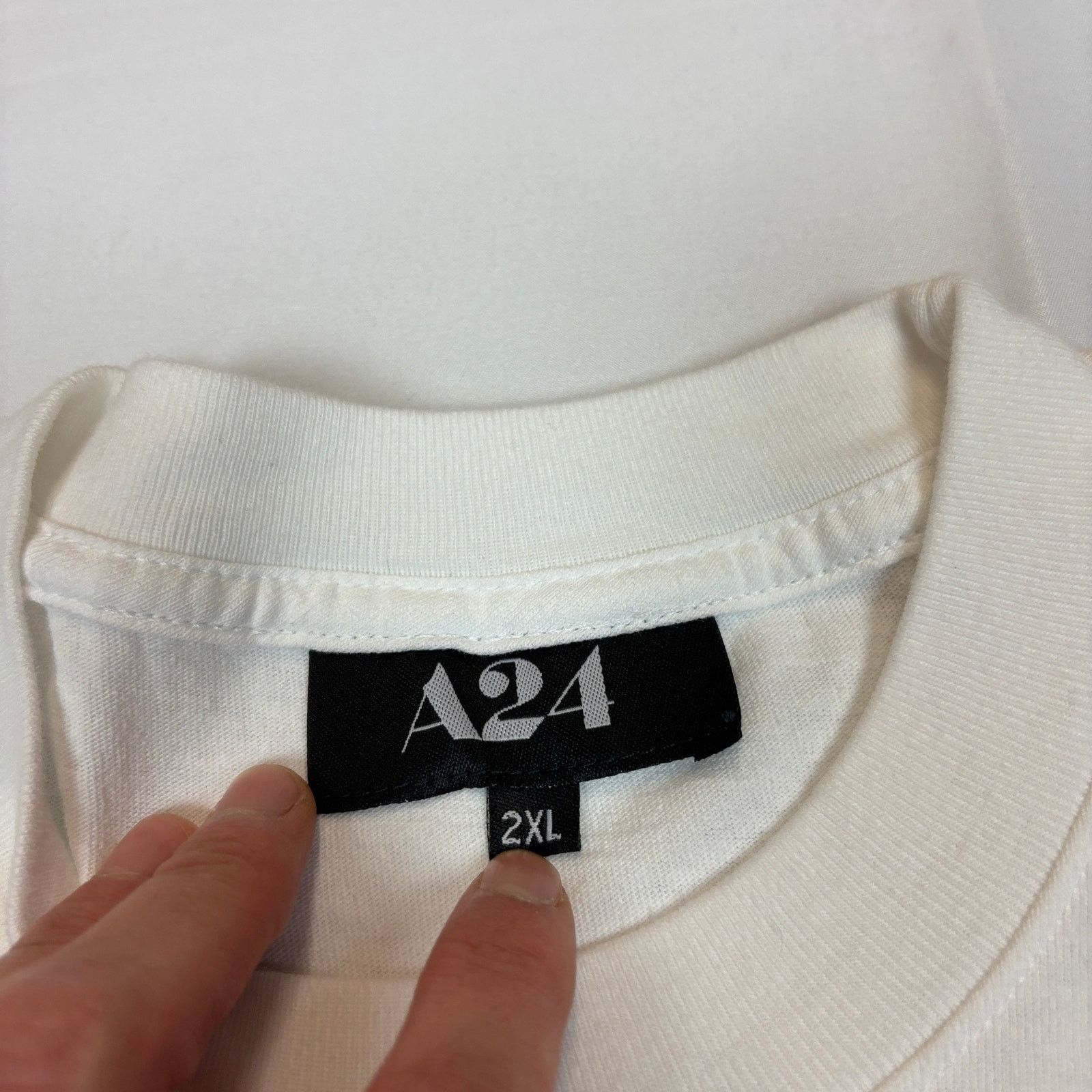 A24 A24 Films LLC Embroidered White T Shirt Men's 2XL Movie Size US XXL / EU 58 / 5 - 7 Thumbnail