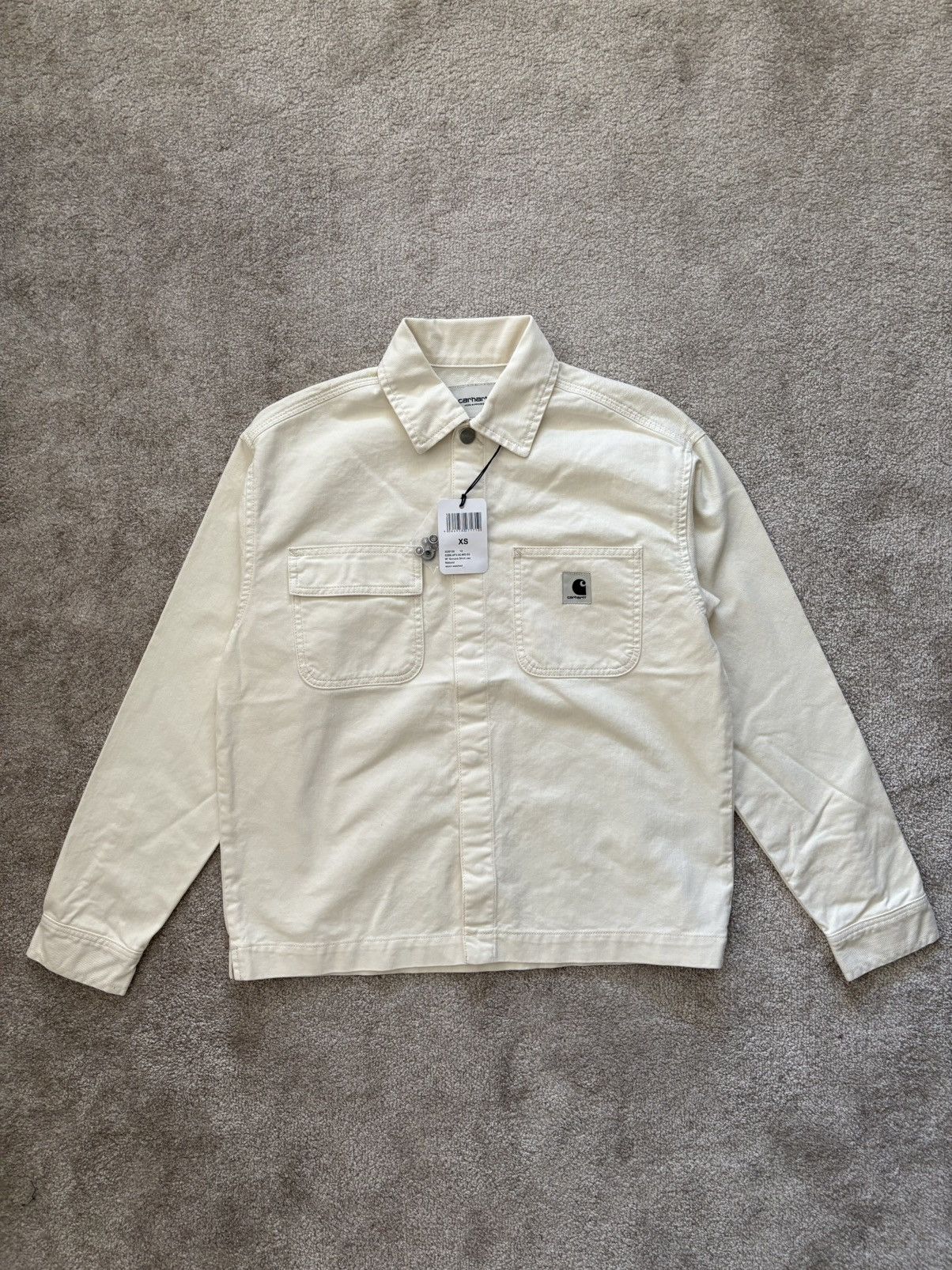Carhartt Wip Carhartt WIP W’ Sonora Shirt Jacket – Natural Worn Washed Size XS / US 0-2 / IT 36-38 - 1 Thumbnail