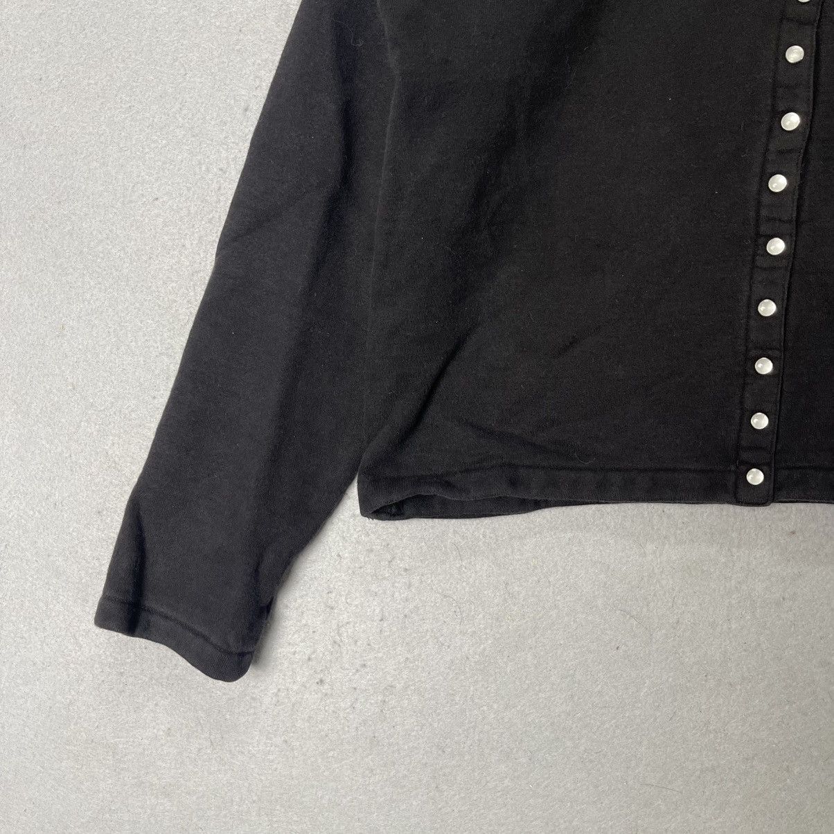 agnes b. agnès b. Snap Button Cropped Cardigan Black Minimalist Size S / US 4 / IT 40 - 5 Thumbnail