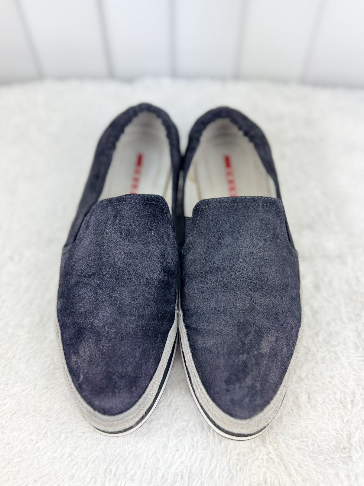Prada Prada Suede Slip-On Espadrilles Black Size US 7.5 / IT 37.5 - 2 Thumbnail