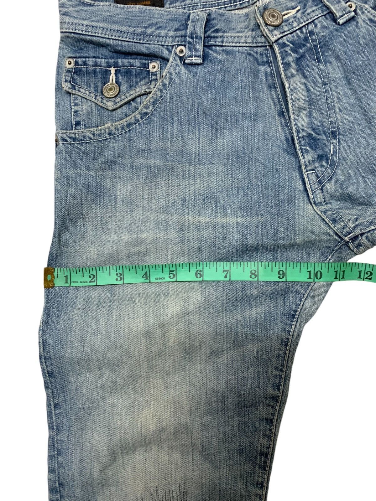 Issey Miyake × Japanese Brand × Tete Homme Tete home distressed straight cut jeans Size US 30 / EU 46 - 7 Thumbnail