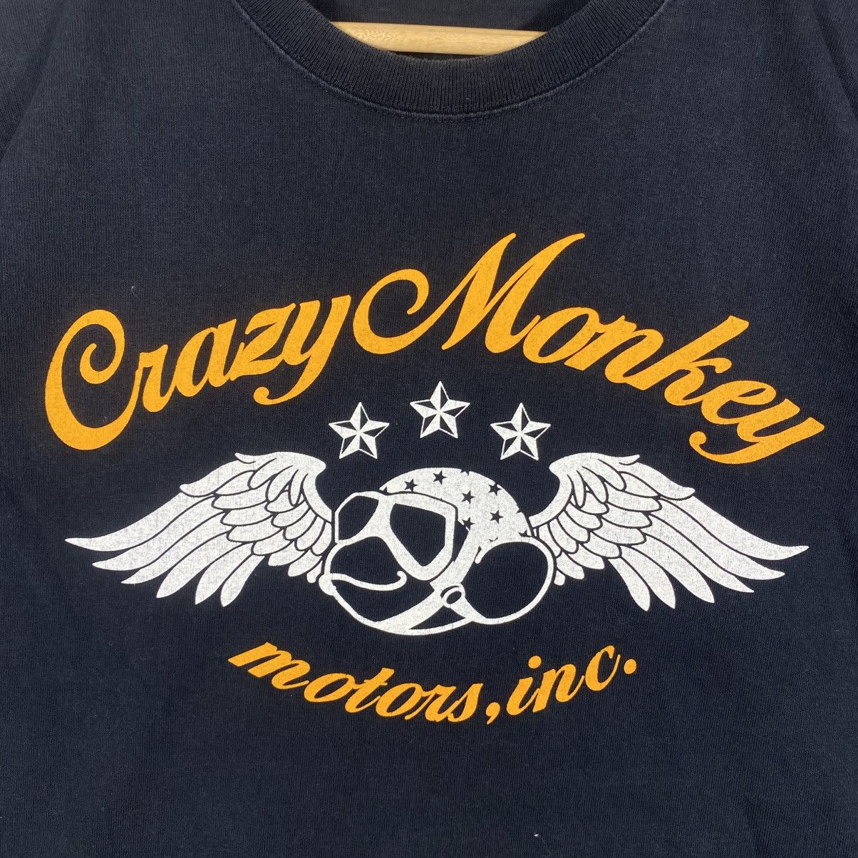 Japanese Brand Japanese Brand CRAZY MONKEY MOTORS Graphic Tee Shirt Size US M / EU 48-50 / 2 - 2 Thumbnail