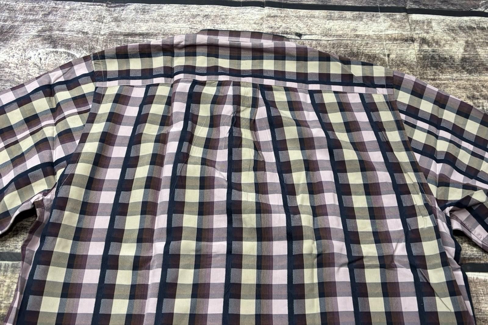 Tommy Bahama Tommy Bahama Shirt Mens Large Silk Check Purple Pockets Size US L / EU 52-54 / 3 - 7 Thumbnail