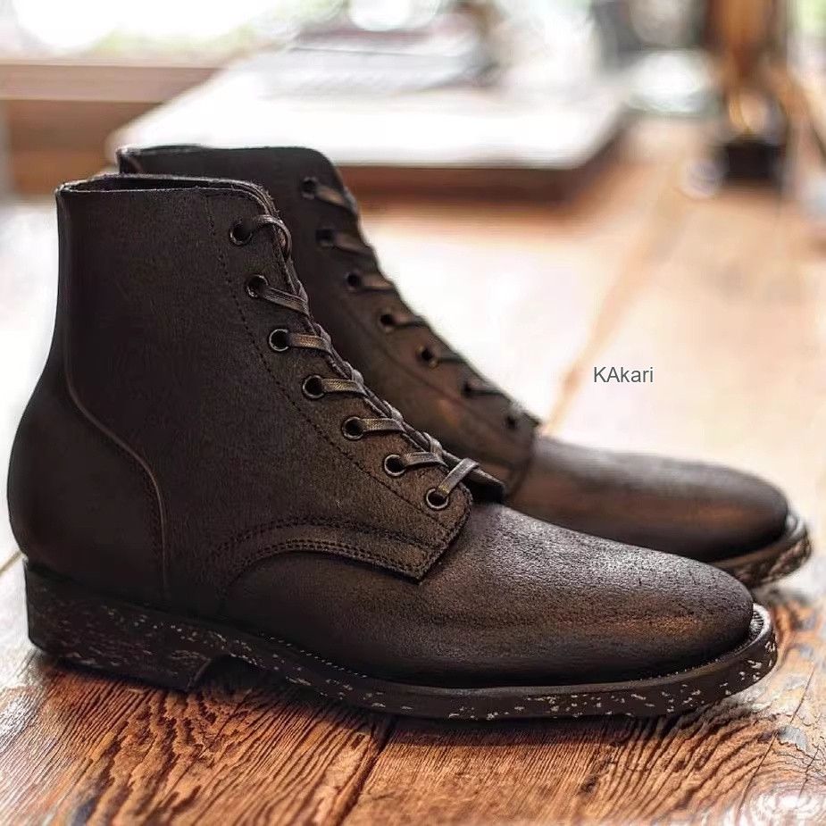 Clinch Boots Clinch Yeager Gustave Roughout Cowhide Black Size US 8.5 / EU 41-42 - 5 Thumbnail