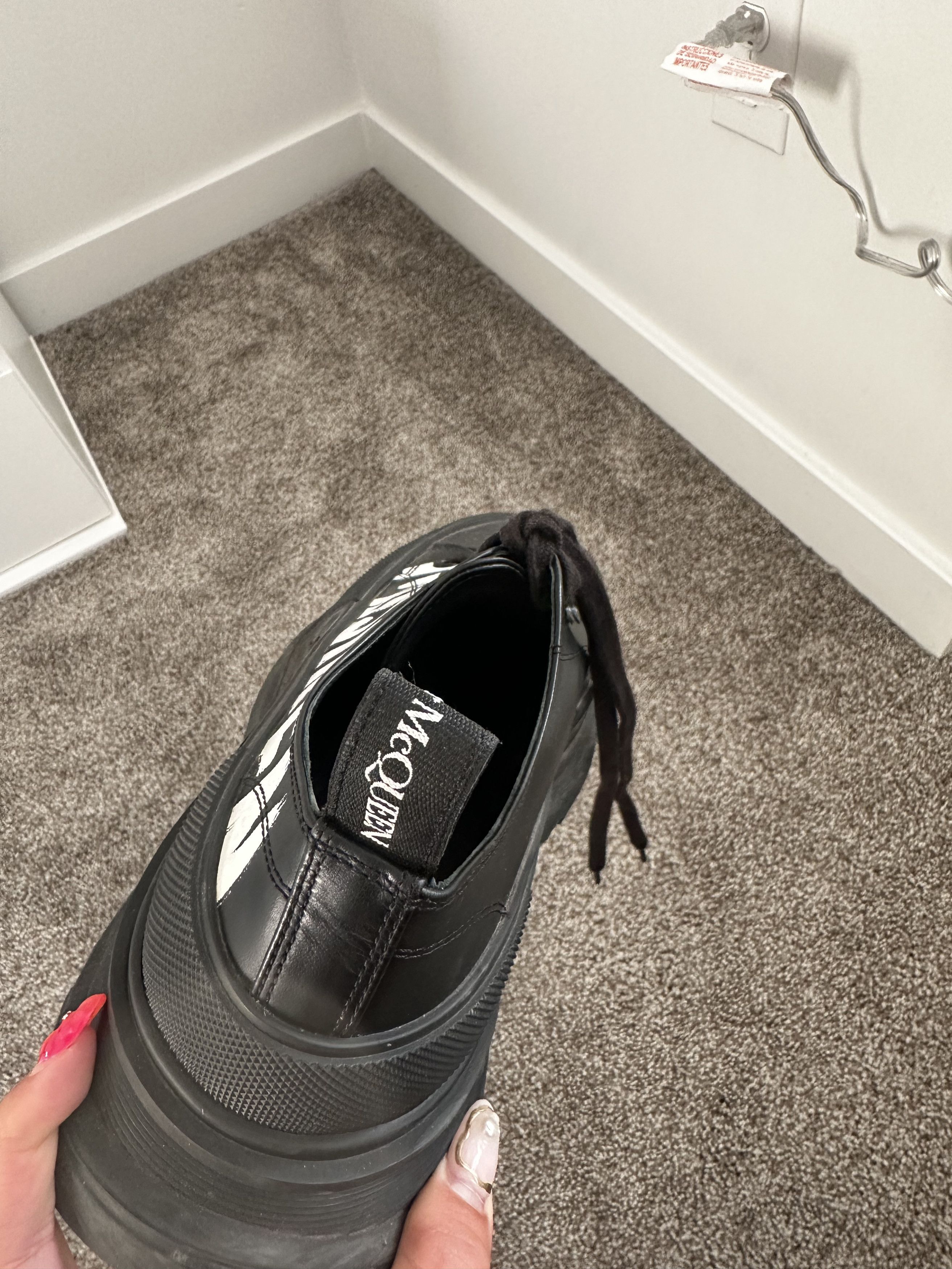 Alexander McQueen Alexander McQueen Tread Slick Lace-Up 'Graffiti Logo -Black' Size US 9 / EU 42 - 5 Thumbnail