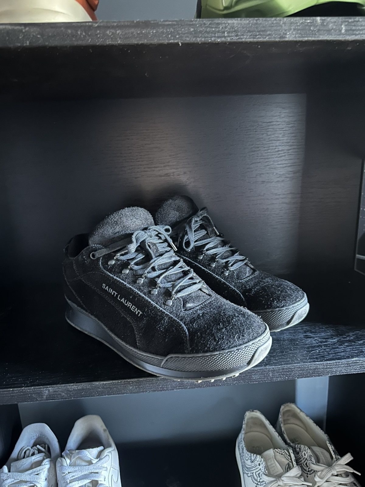 Saint Laurent Paris Saint Laurent Suede Jump Sneakers Size US 11 / EU 44 - 2 Thumbnail