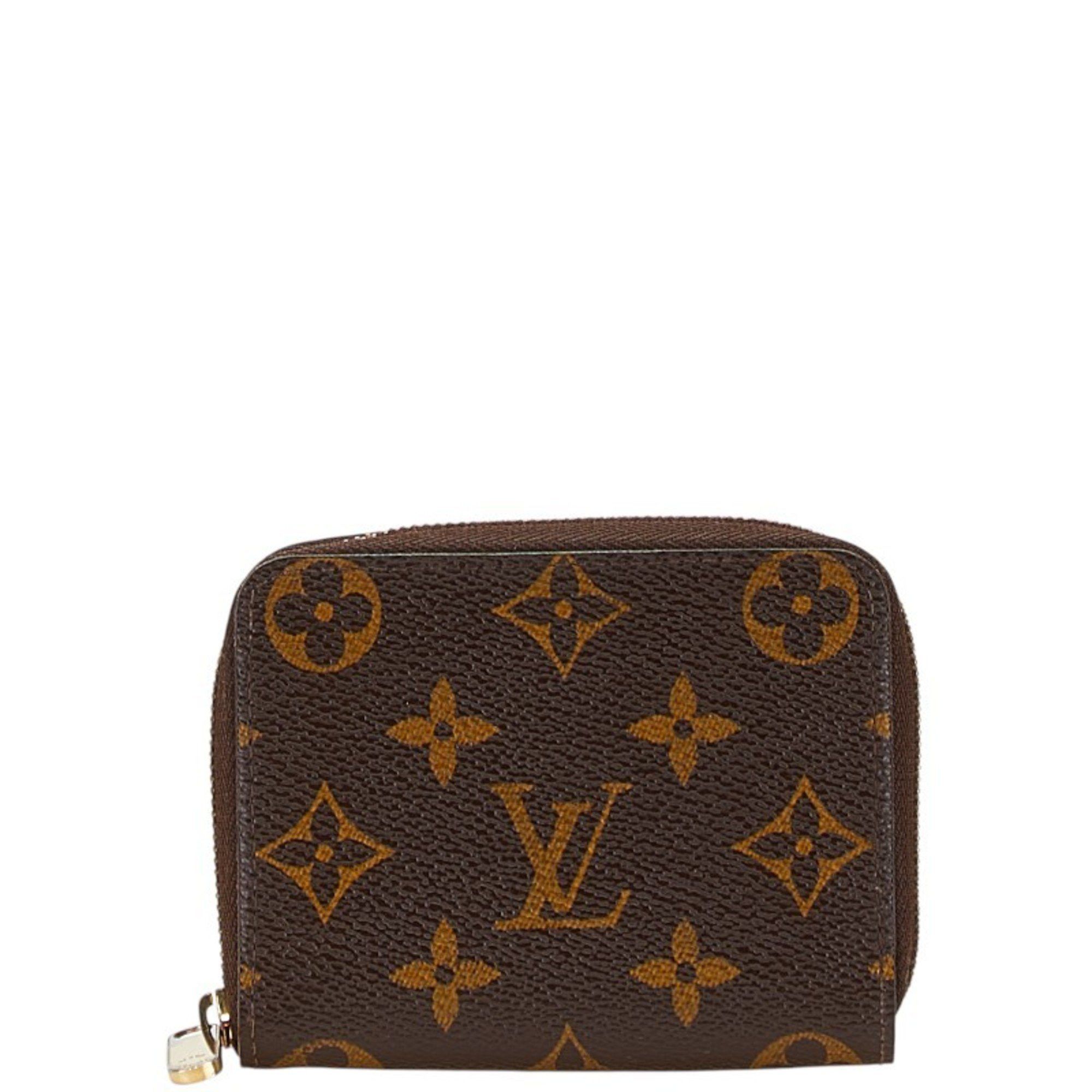 Louis Vuitton Monogram Zippy Coin Purse Case M60067 Brown Pvc Leather Women's Louis Vuitton