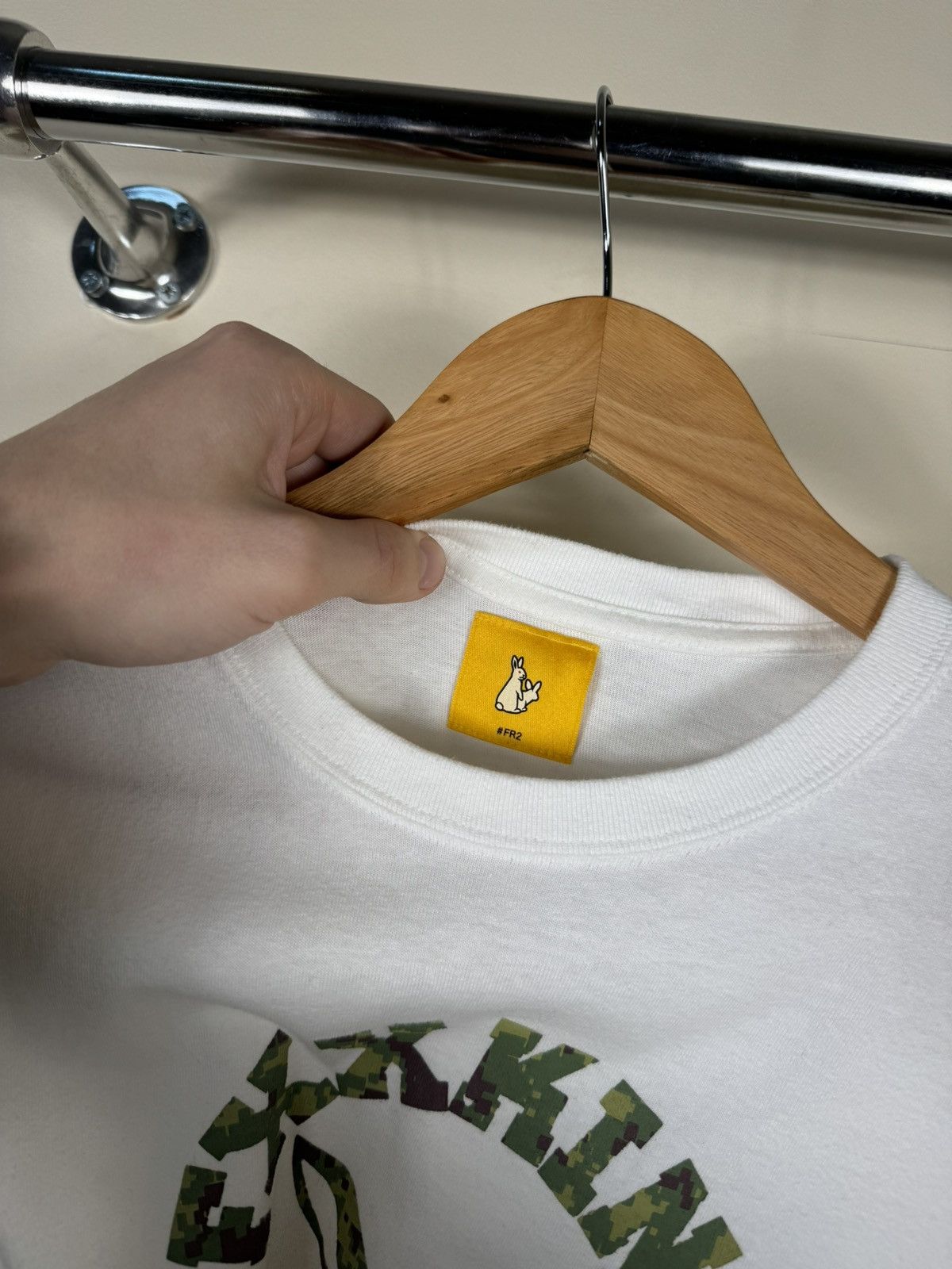 FR2 × Japanese Brand FR2 Fxxking Rabbits Bape Camo Style Print T Shirt Size US S / EU 44-46 / 1 - 4 Thumbnail